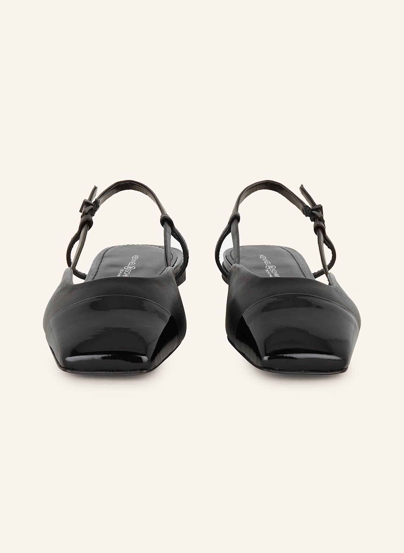 KENNEL & SCHMENGER Sling baleríny LEILA: ČERNÁ