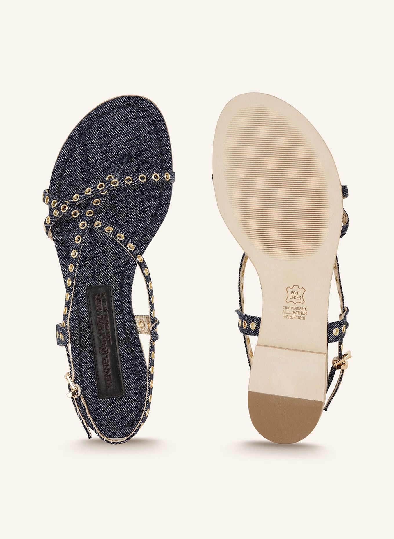 KENNEL & SCHMENGER Zehentrenner ELLE: DUNKELBLAU