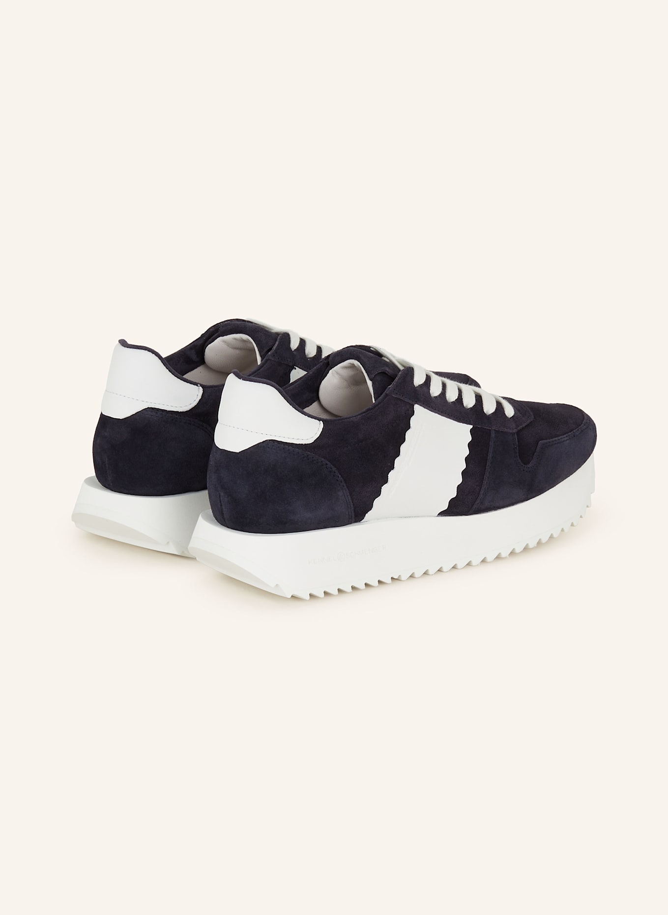 KENNEL & SCHMENGER Sneaker FLASH: DUNKELBLAU / WEISS