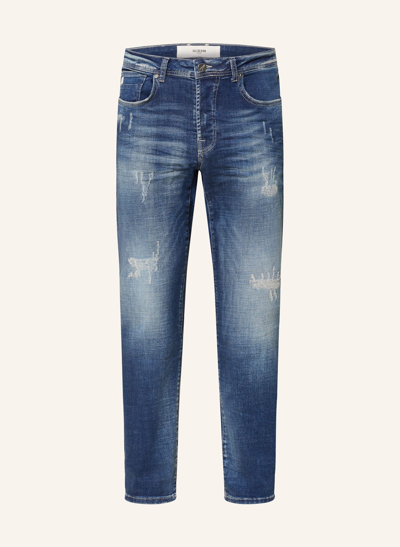 GOLDGARN DENIM Destroyed Jeans U2 Tapered Fit: 1090 midblue