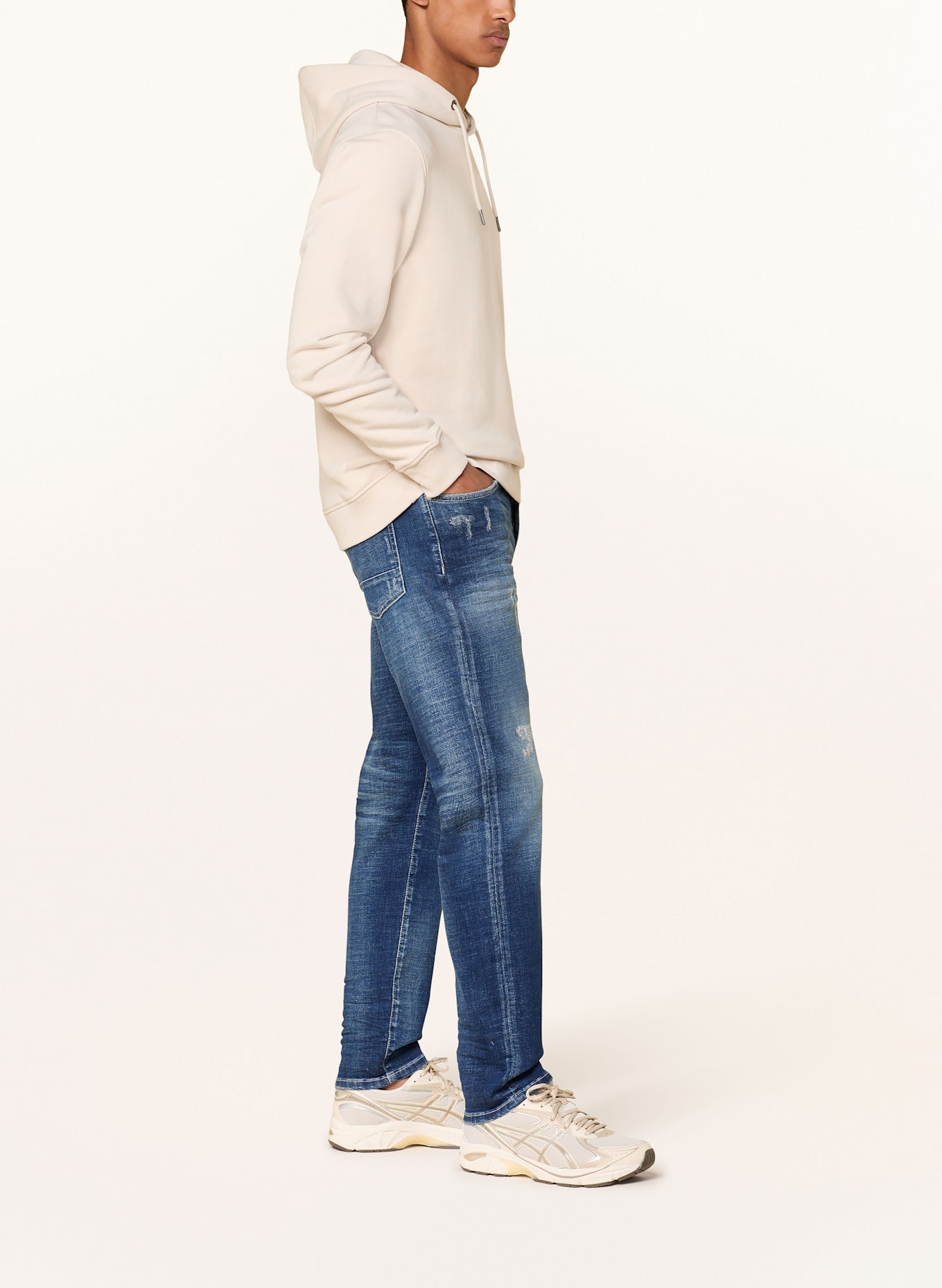 GOLDGARN DENIM Destroyed Jeans U2 Tapered Fit: 1090 midblue
