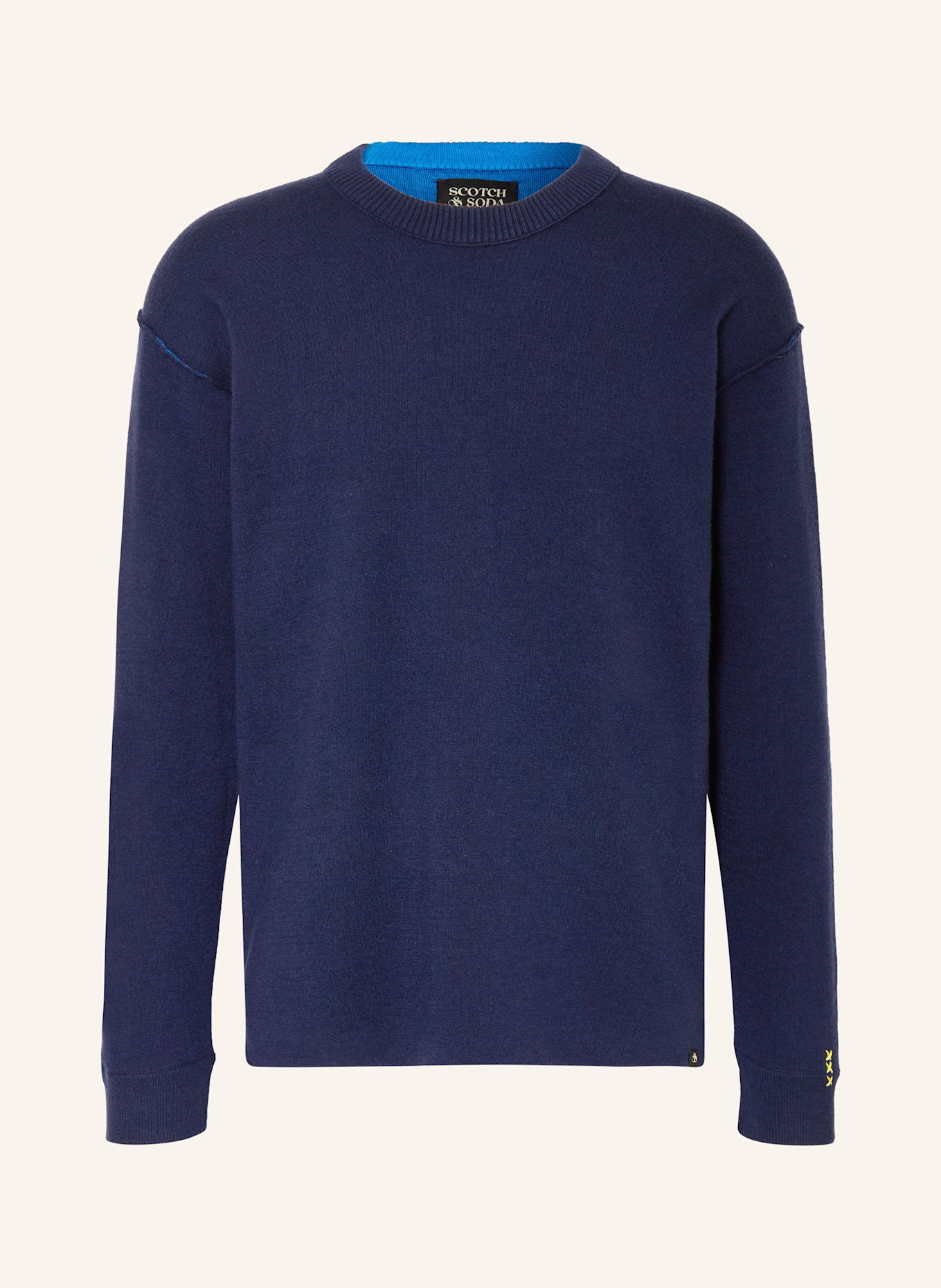 SCOTCH & SODA Pullover mit Merinowolle: DUNKELBLAU
