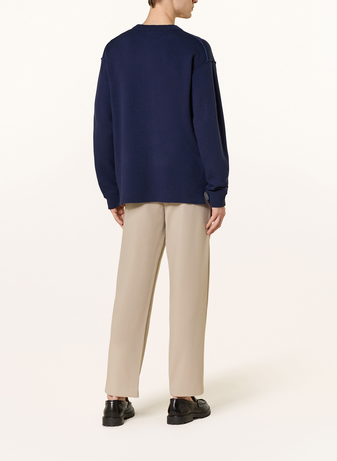 SCOTCH & SODA Pullover mit Merinowolle: DUNKELBLAU