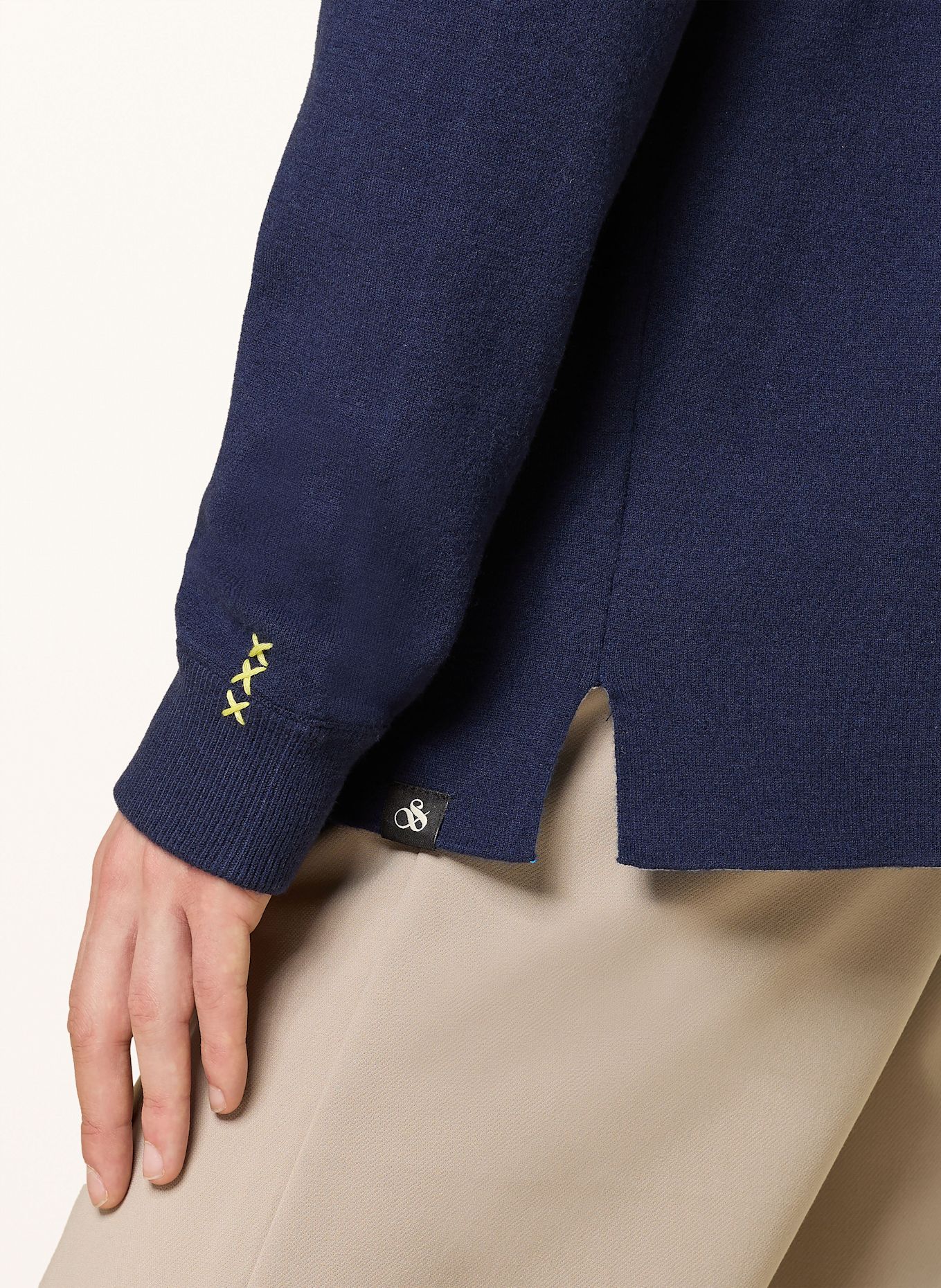 SCOTCH & SODA Pullover mit Merinowolle: DUNKELBLAU