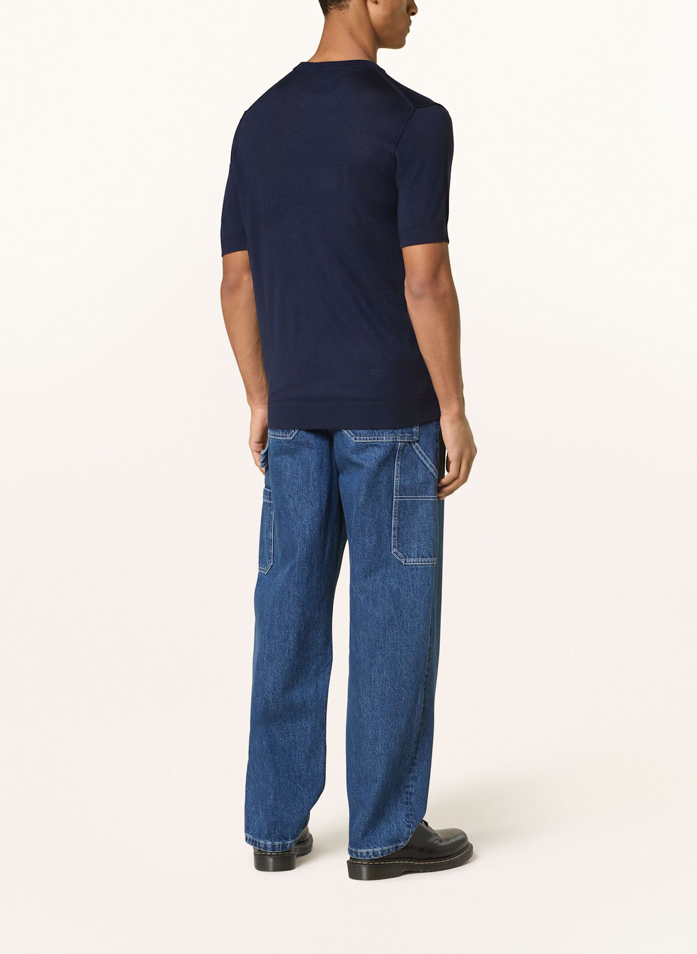 SCOTCH & SODA Strickshirt: DUNKELBLAU