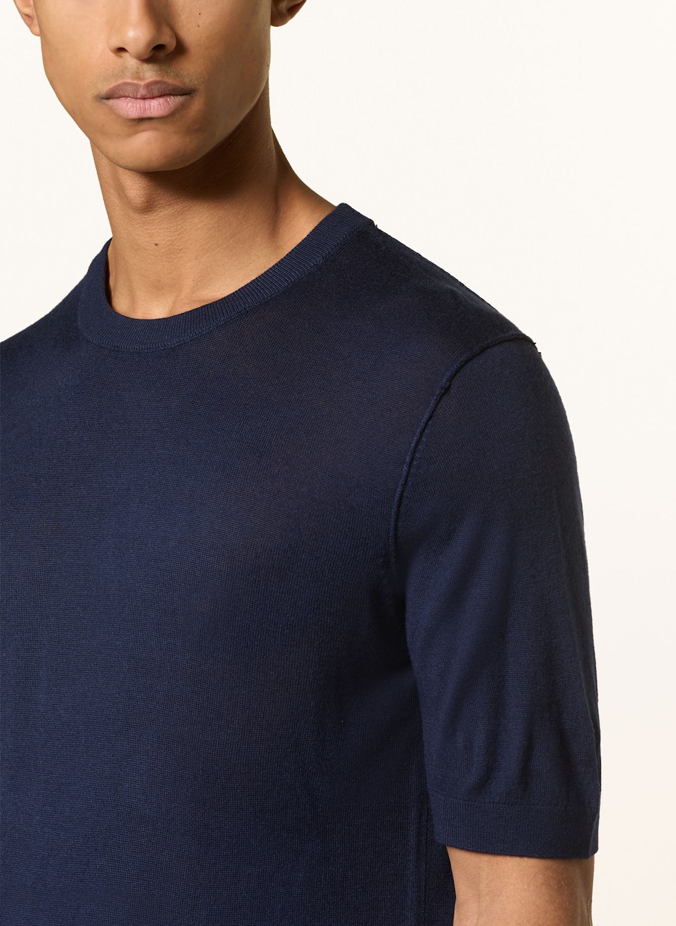 SCOTCH & SODA Strickshirt: DUNKELBLAU