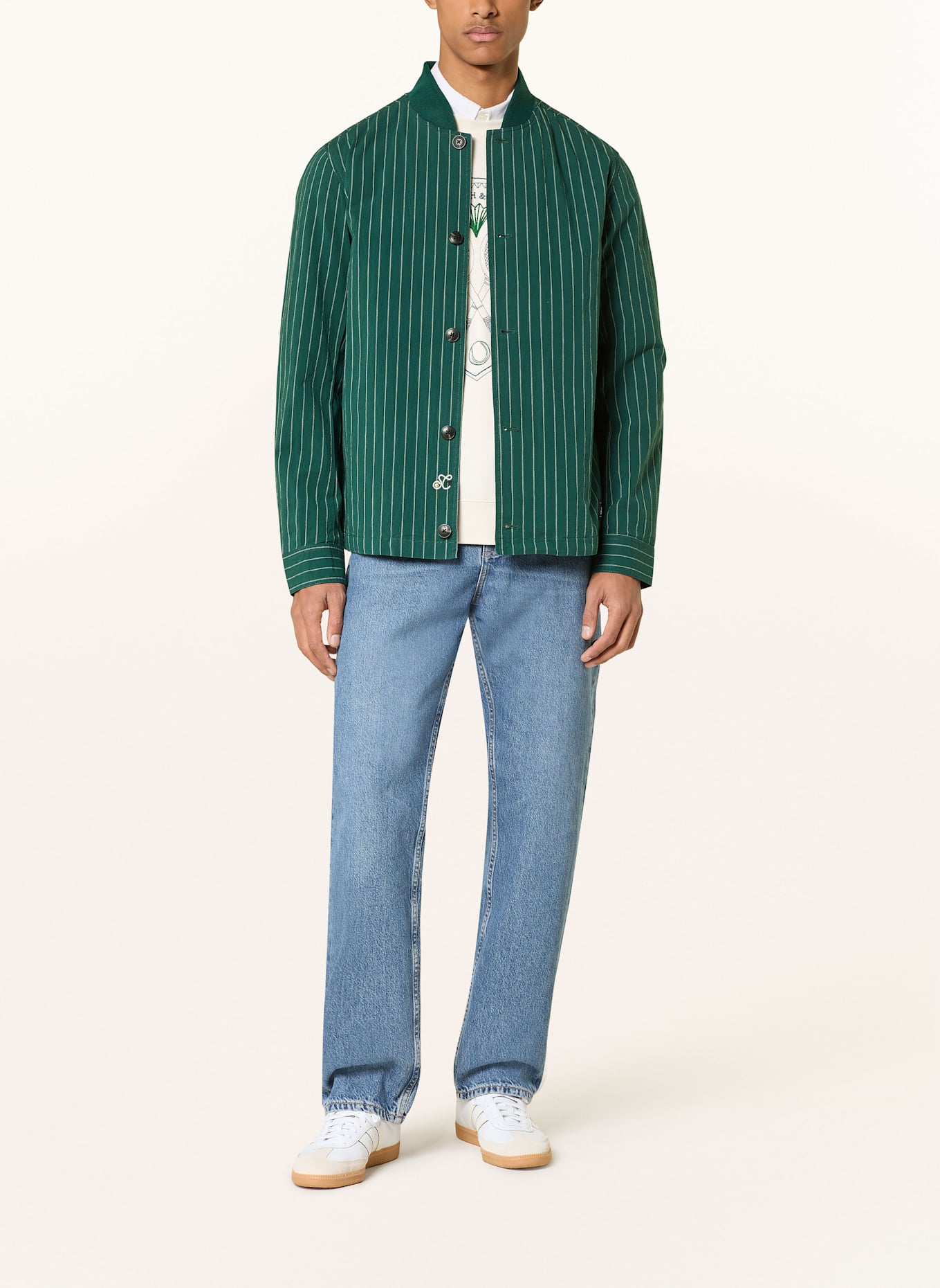 SCOTCH & SODA Blouson, Farbe: DUNKELGRÜN/ WEISS (Bild 2)