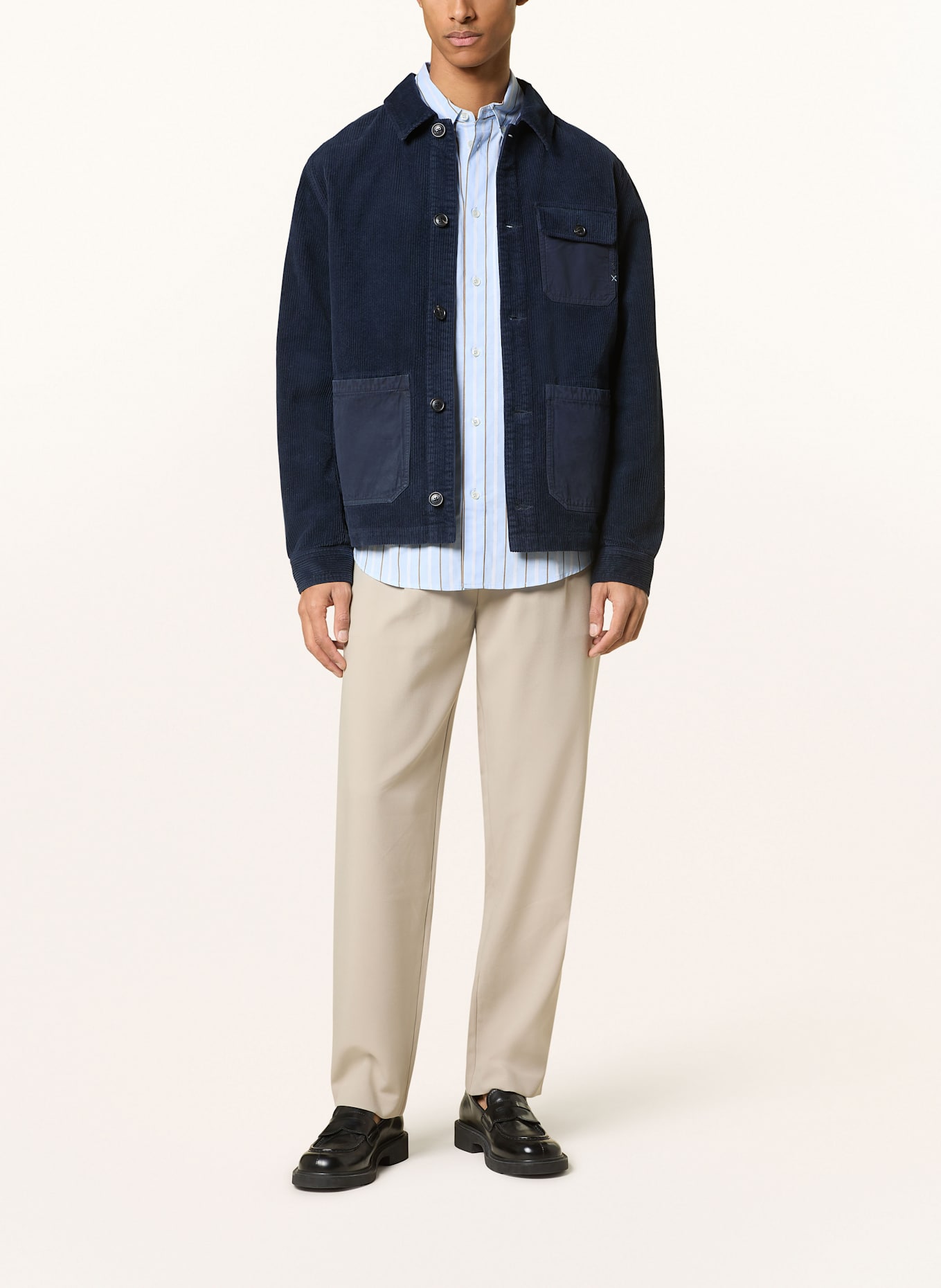 SCOTCH & SODA Cord-Overjacket: DUNKELBLAU