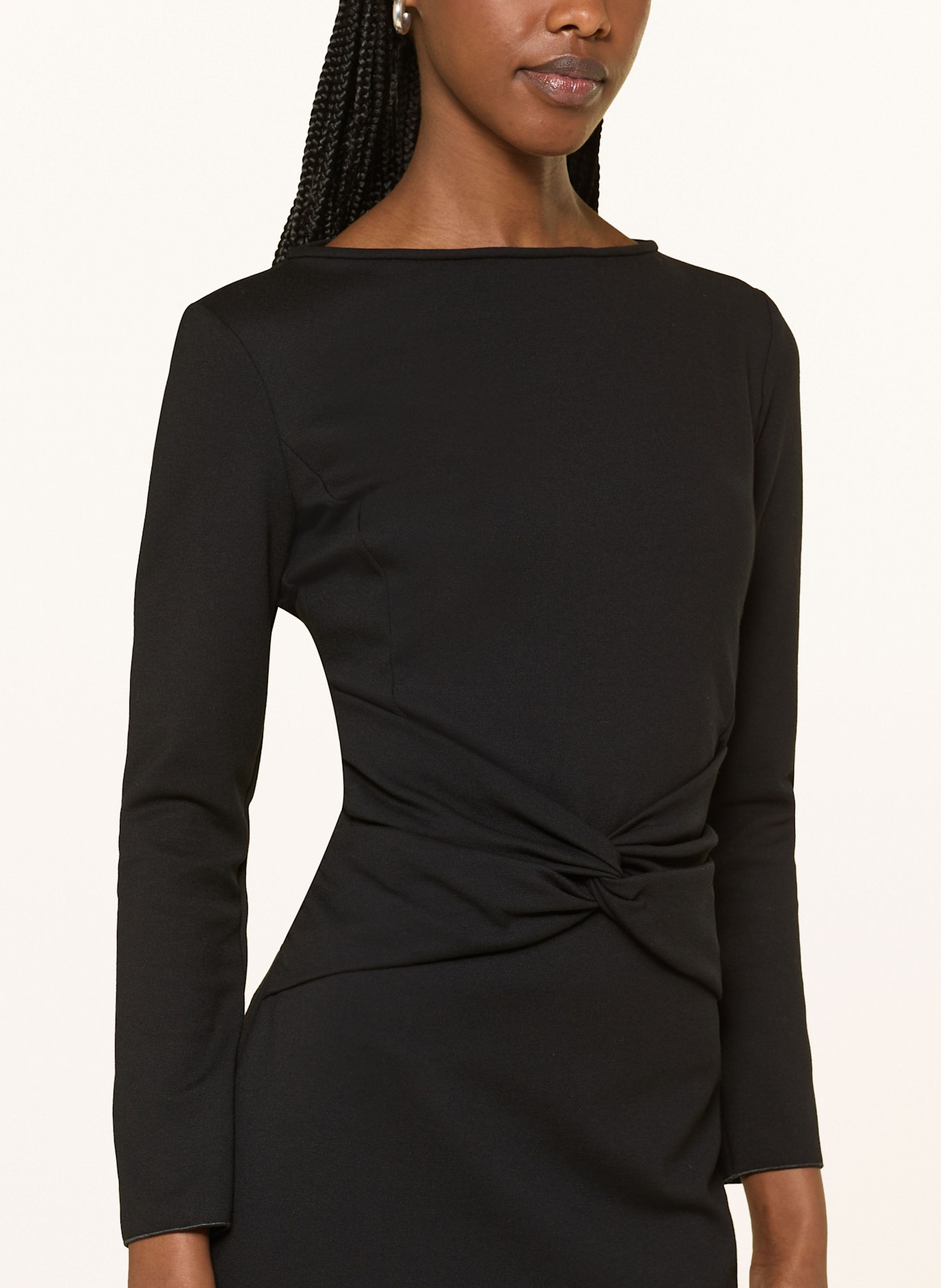 EMPORIO ARMANI Etuikleid aus Jersey: SCHWARZ