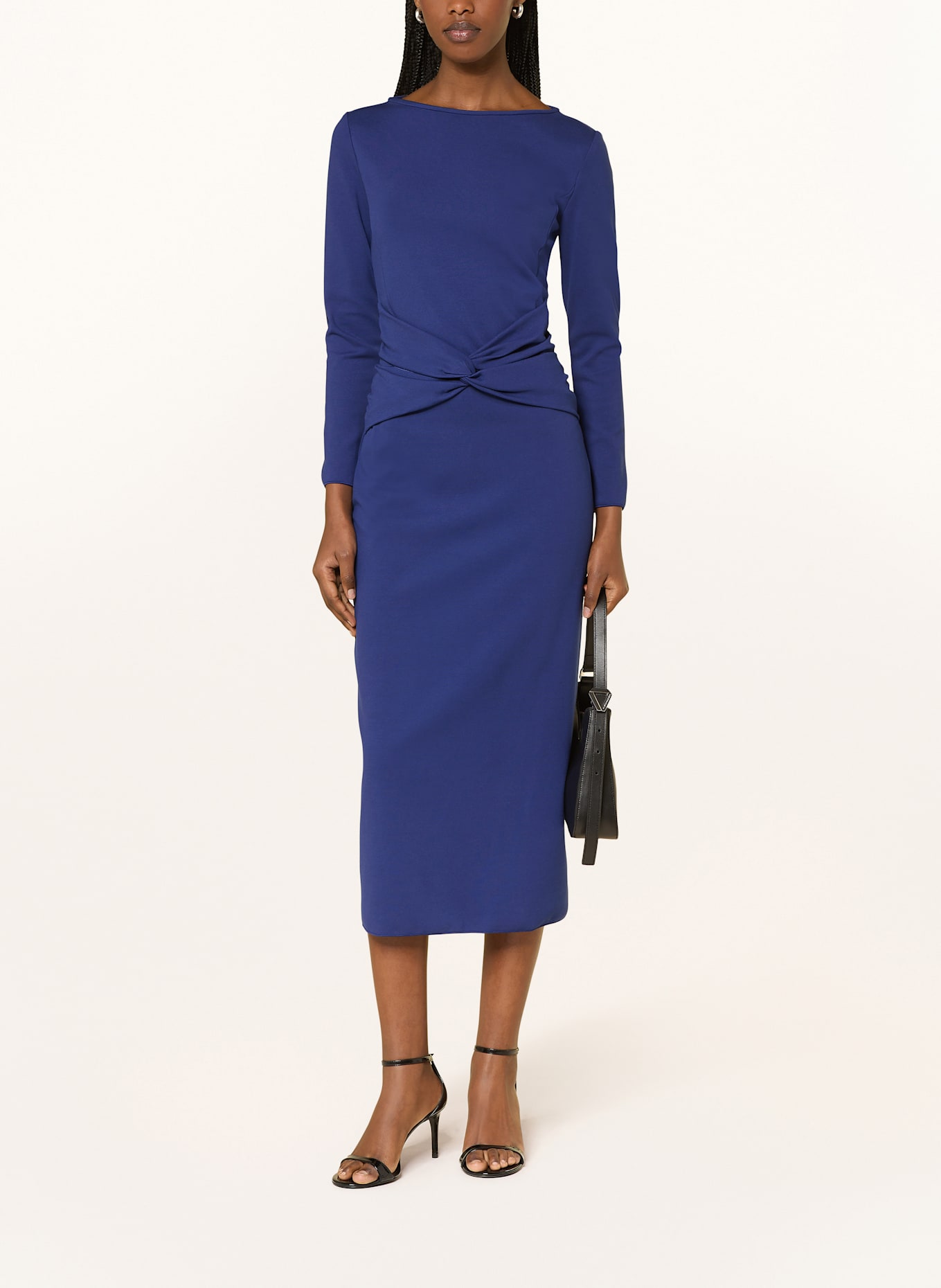 EMPORIO ARMANI Etuikleid aus Jersey: DUNKELBLAU