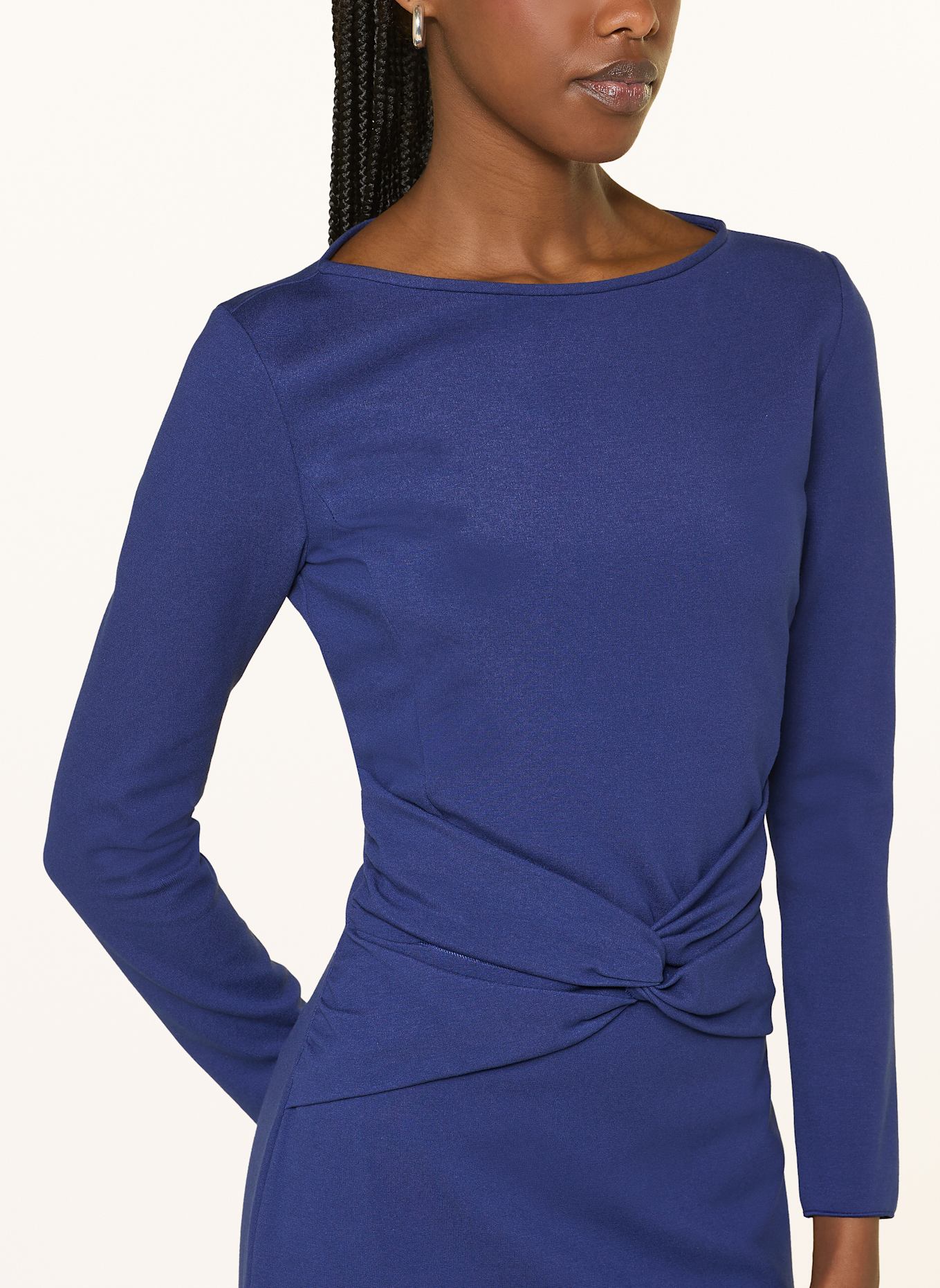 EMPORIO ARMANI Etuikleid aus Jersey: DUNKELBLAU
