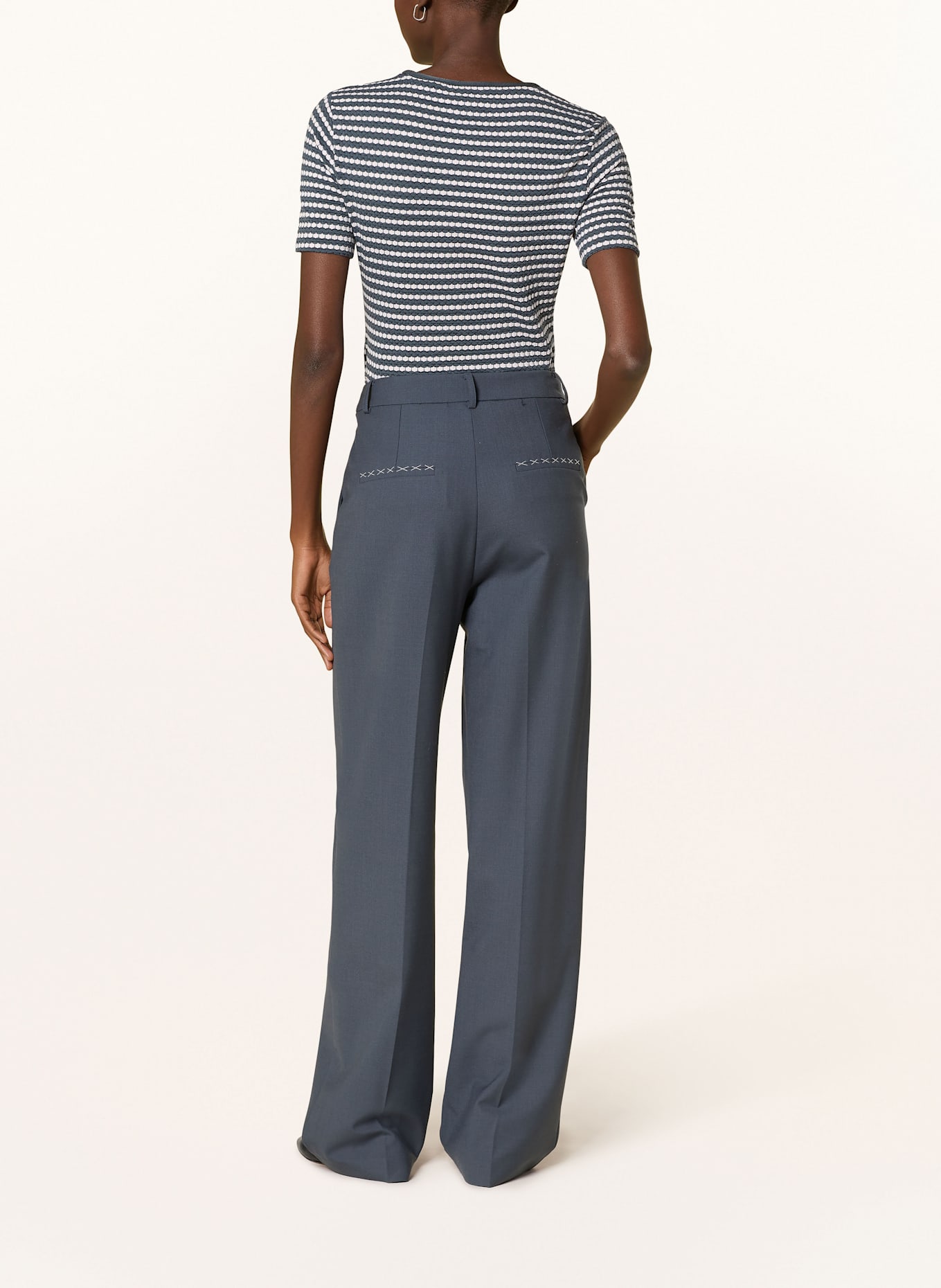 EMPORIO ARMANI T-Shirt: DUNKELGRAU/ HELLROSA