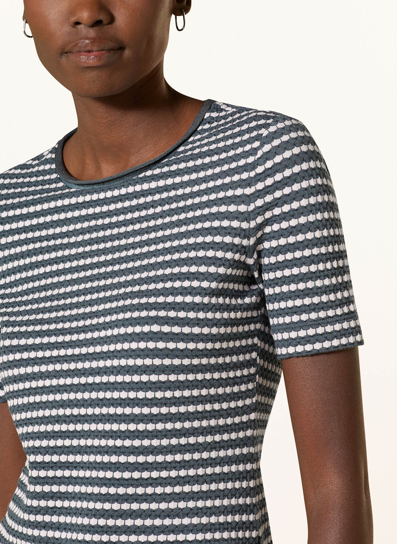EMPORIO ARMANI T-Shirt: DUNKELGRAU/ HELLROSA