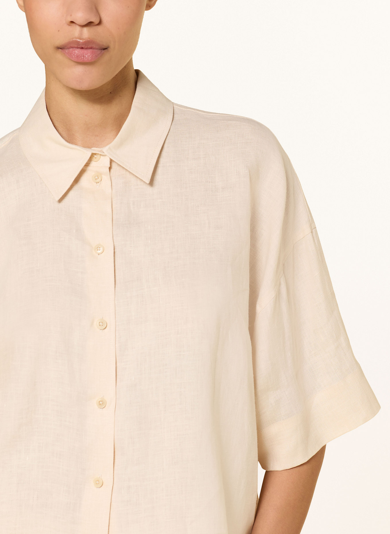 DRYKORN Hemdbluse YARIKA aus Leinen: ECRU