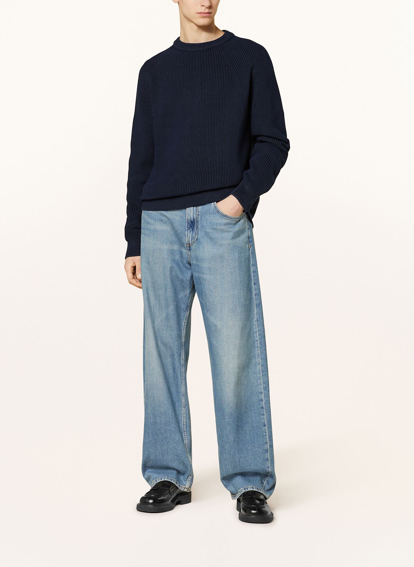 DRYKORN Pullover RIPPLEY: DUNKELBLAU