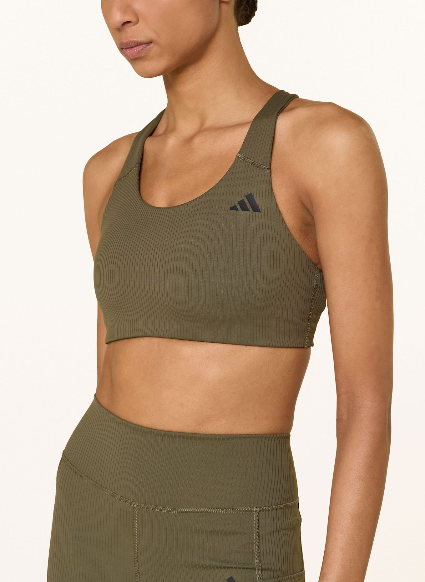 adidas Sport-BH POWERIMPACT RIB: OLIV