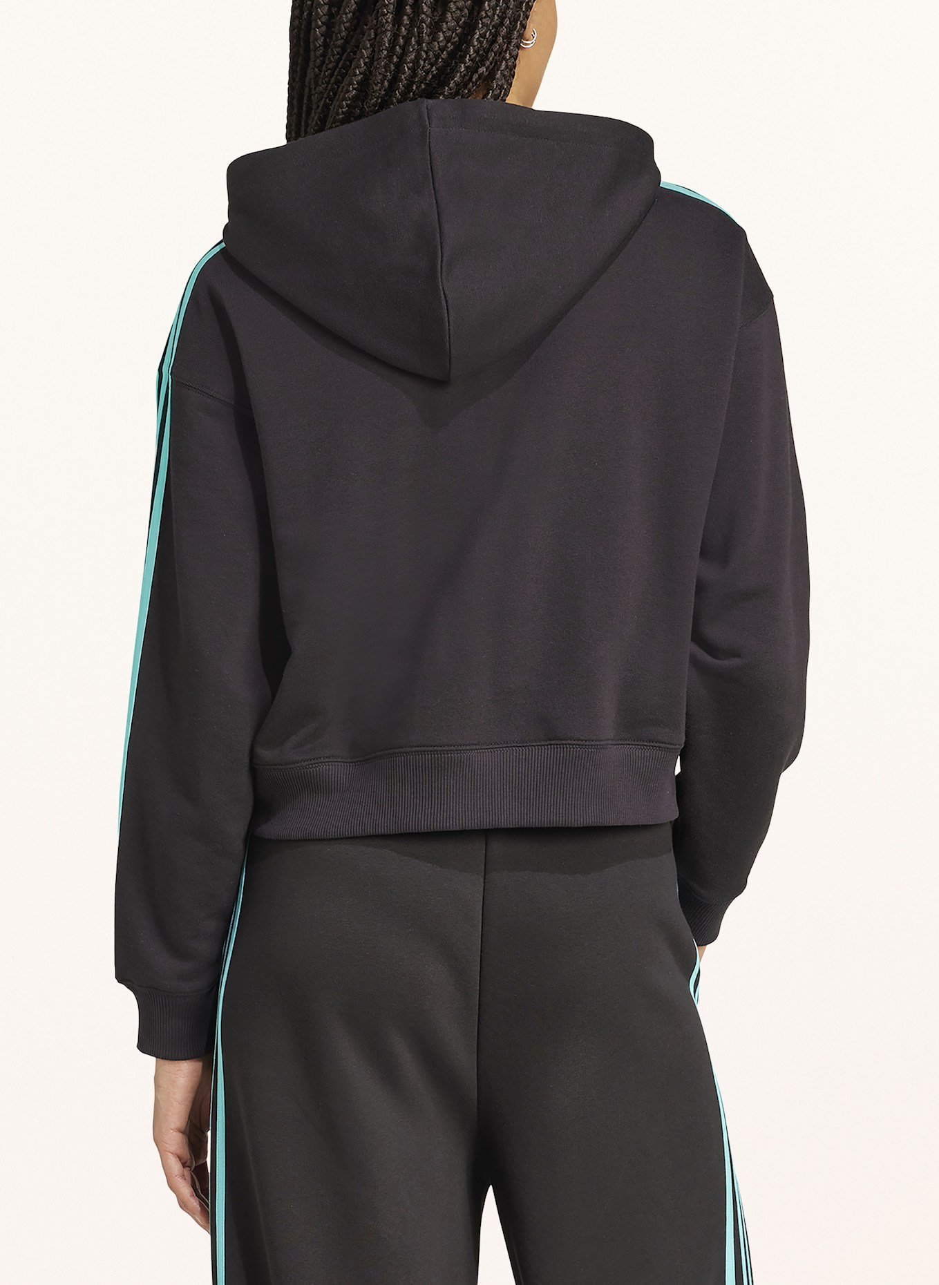 adidas Hoodie MERCEDES - AMG PETRONAS FORMULA ONE TEAM DNA: SCHWARZ/ MINT