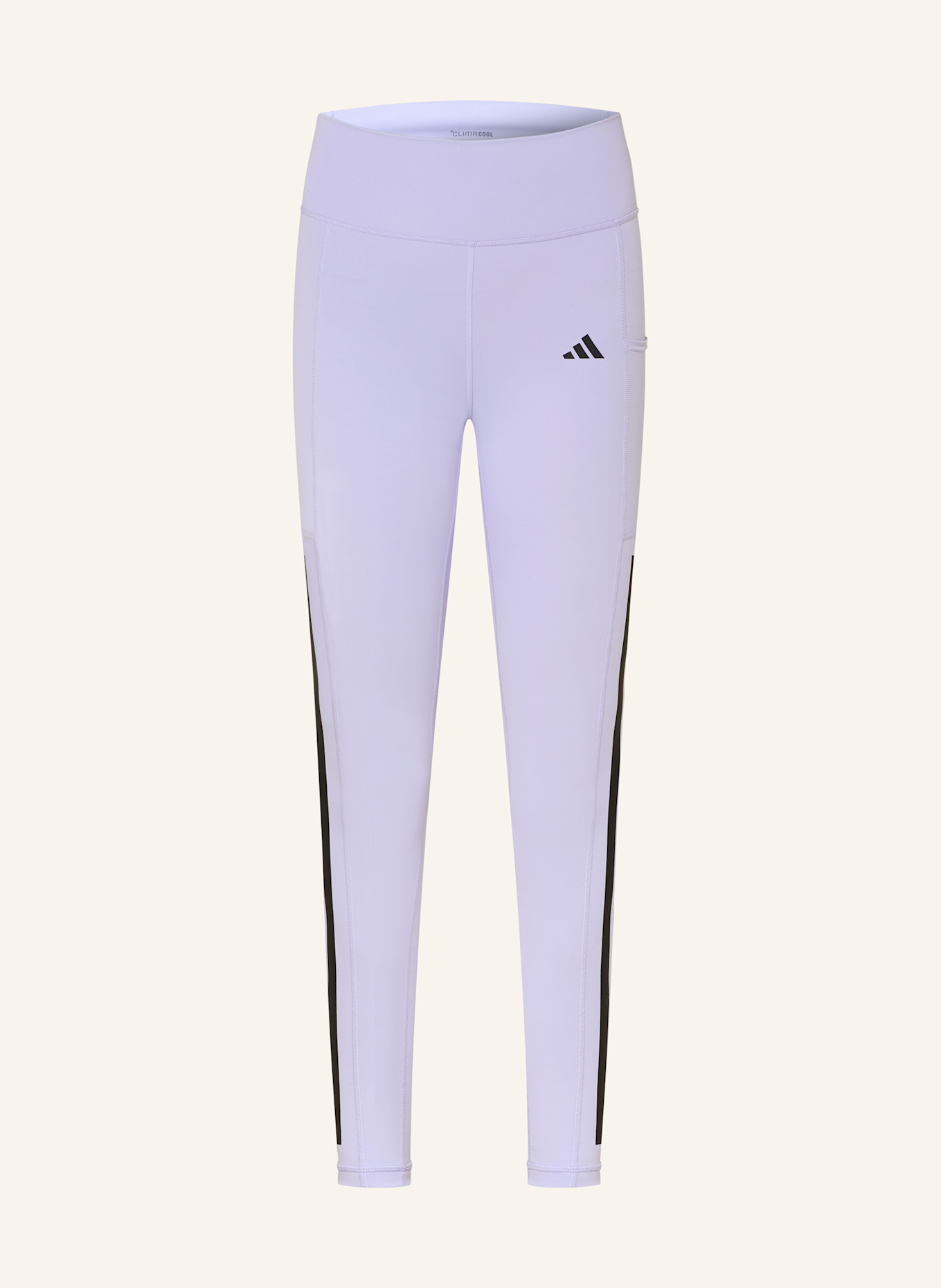 adidas Tights OPTIME 3-STRIPES: HELLLILA/ SCHWARZ