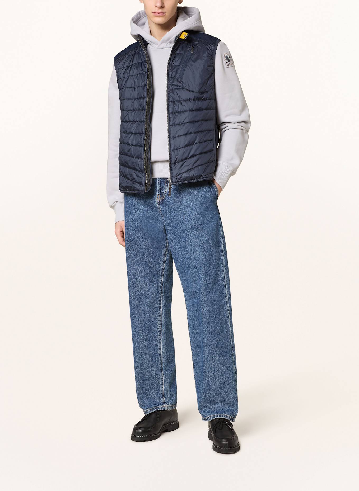 PARAJUMPERS ZAVIER down vest: BLUE