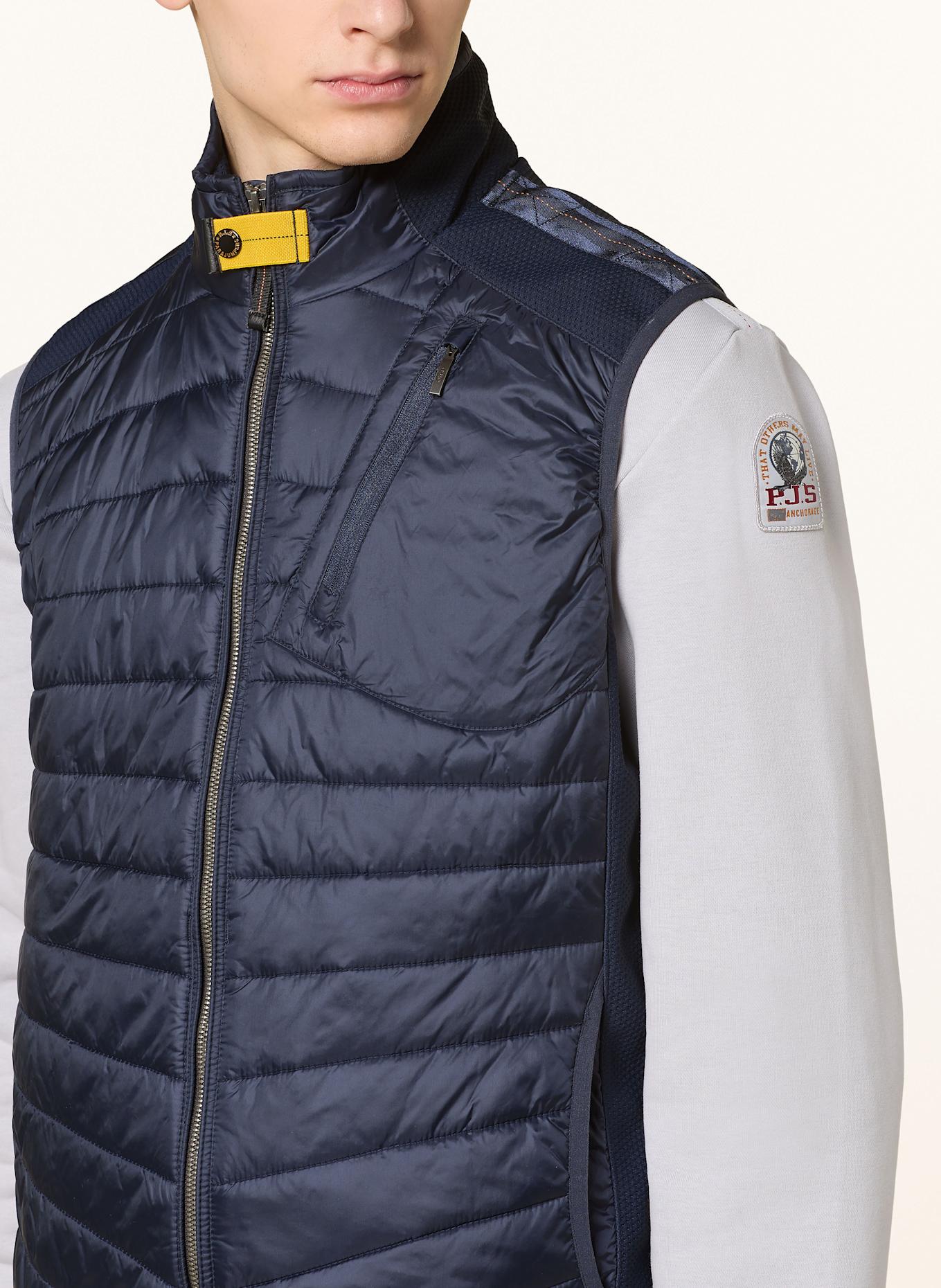 PARAJUMPERS ZAVIER down vest: BLUE