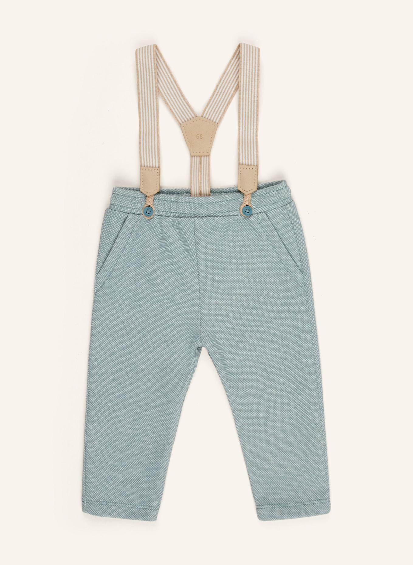 s.Oliver RED Set: Piqué-Hose und Hosenträger: PETROL