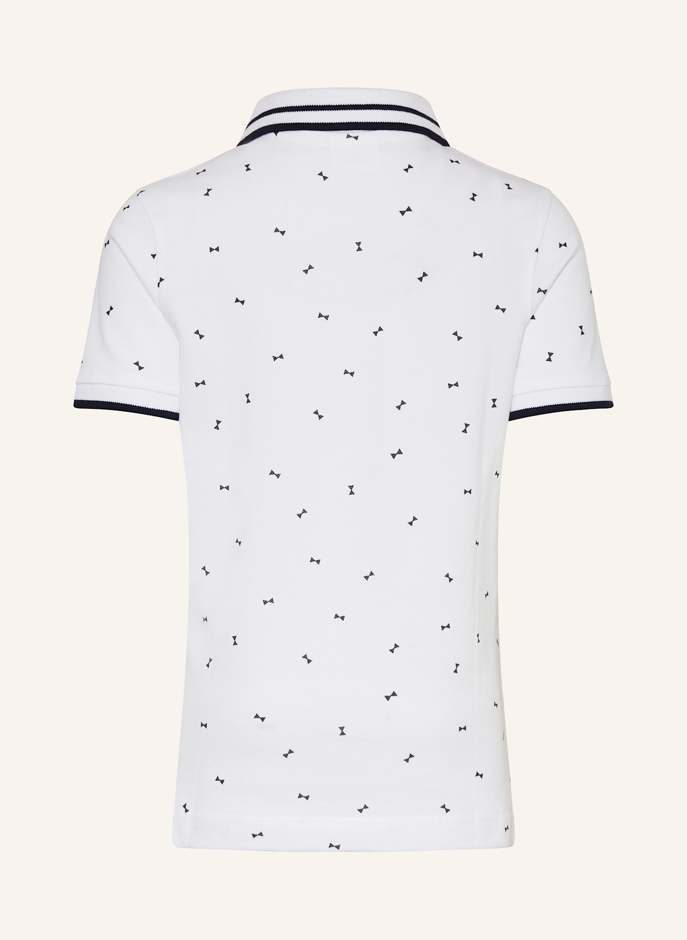 s.Oliver RED Piqué-Poloshirt: WEISS / DUNKELBLAU