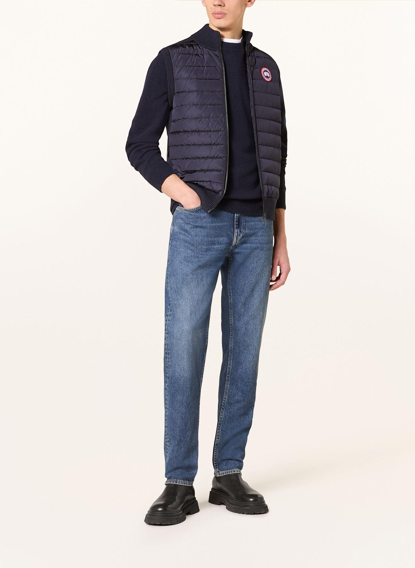 CANADA GOOSE Down vest HYBRIDGE in mixed materials , Color: DARK BLUE (Image 2)