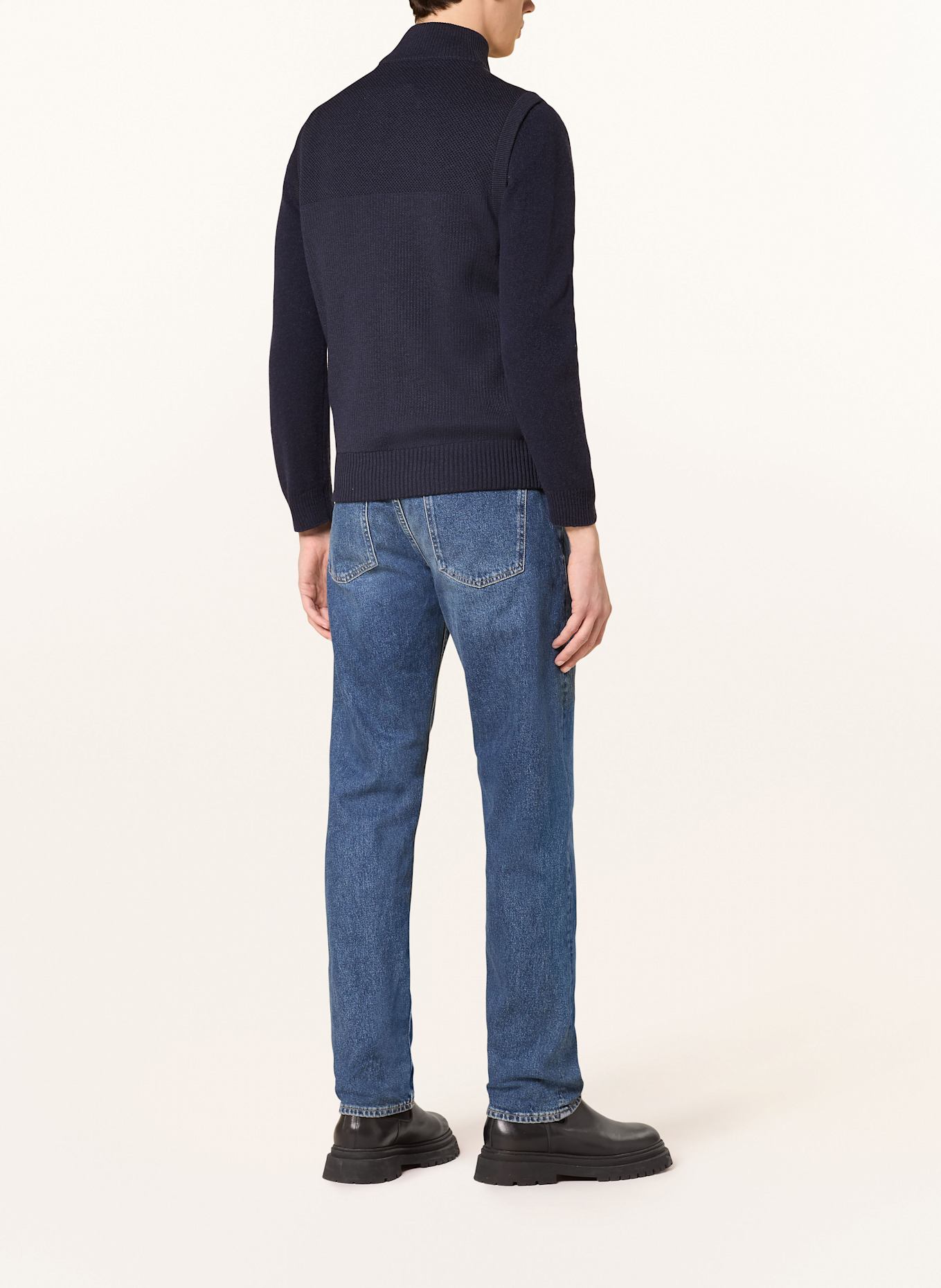 CANADA GOOSE Down vest HYBRIDGE in mixed materials , Color: DARK BLUE (Image 3)