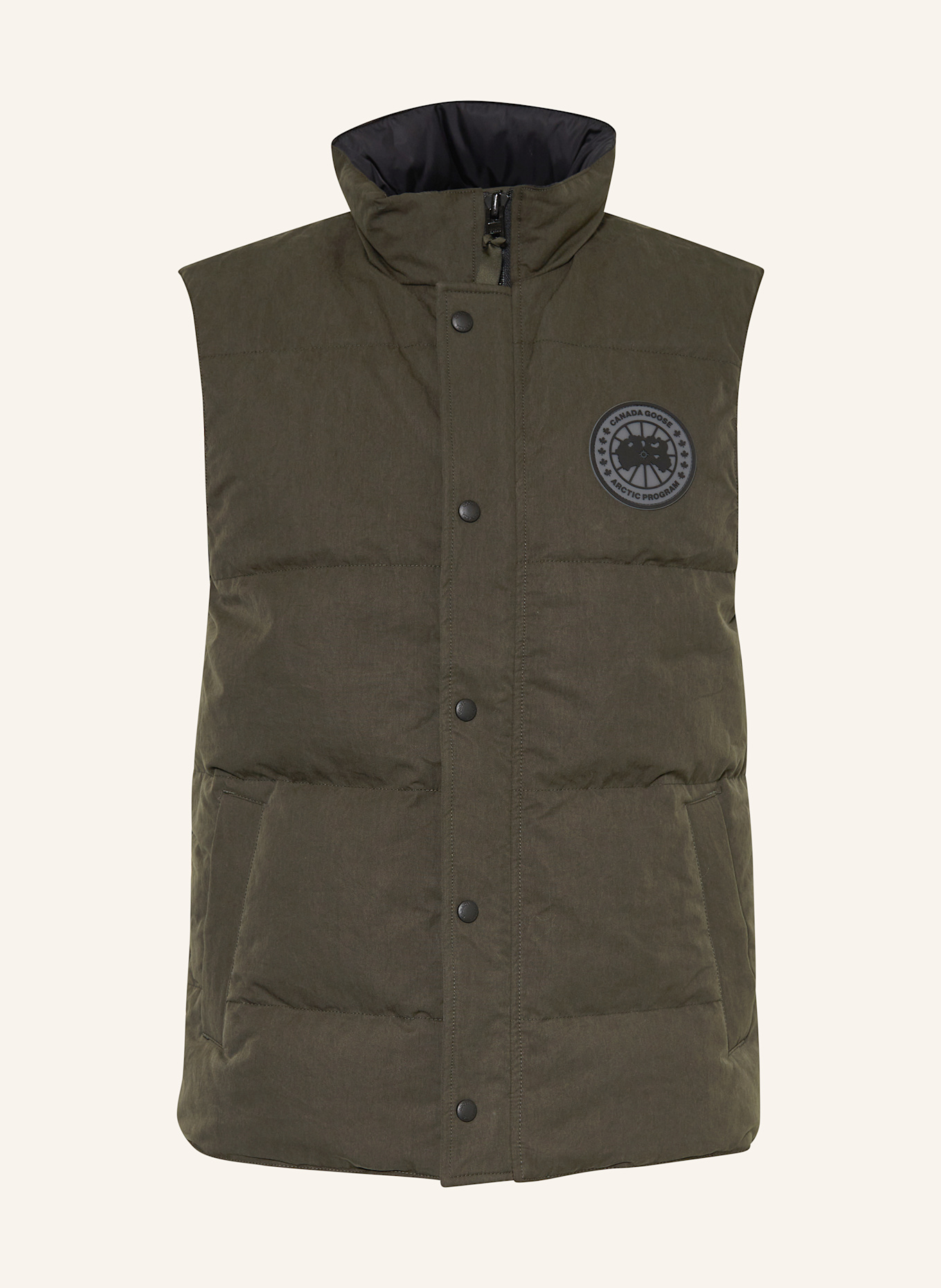 CANADA GOOSE Down vest GARSON: DARK GREEN