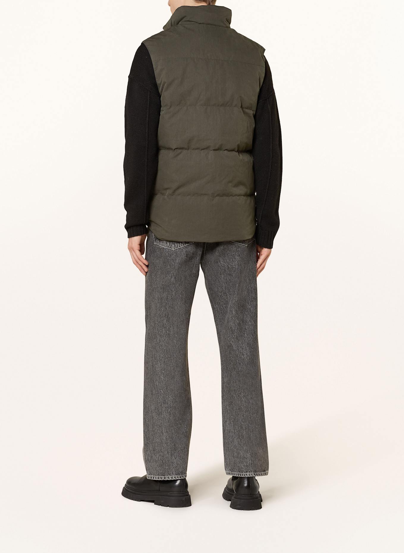 CANADA GOOSE Down vest GARSON: DARK GREEN