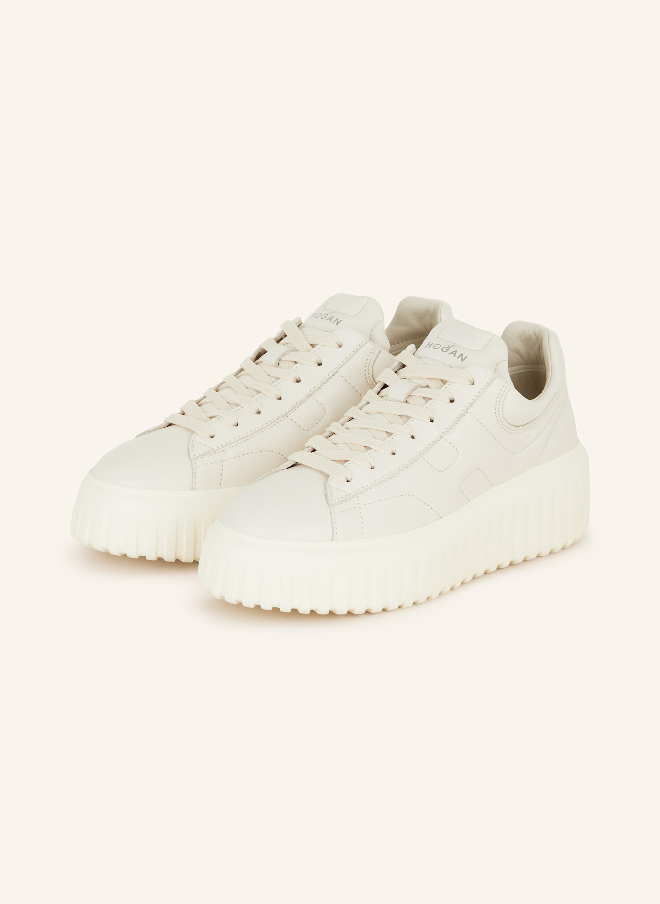 HOGAN Sneakersy H-STRIPES: KREMOWY