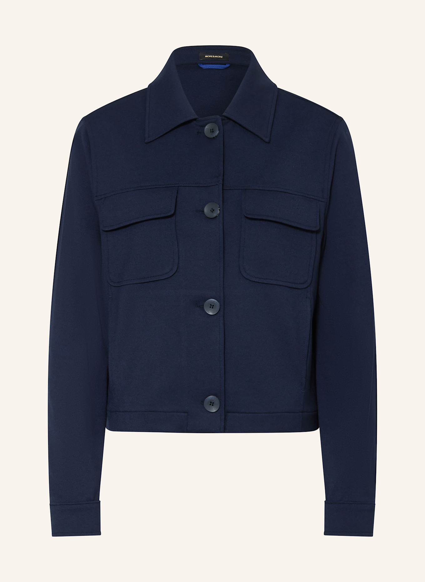 MORE & MORE Kurtka z dżerseju: GRANATOWY