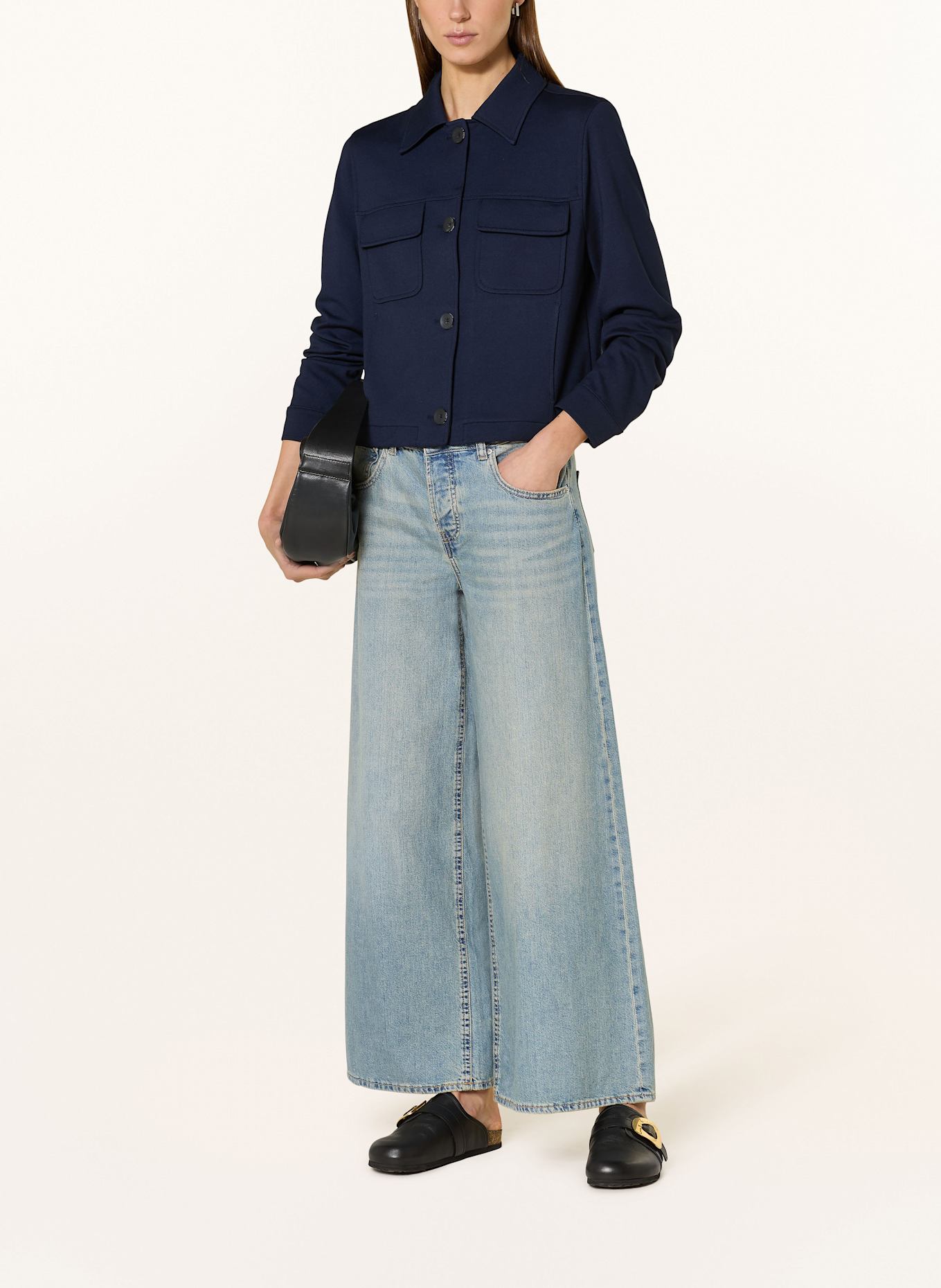 MORE & MORE Kurtka z dżerseju: GRANATOWY