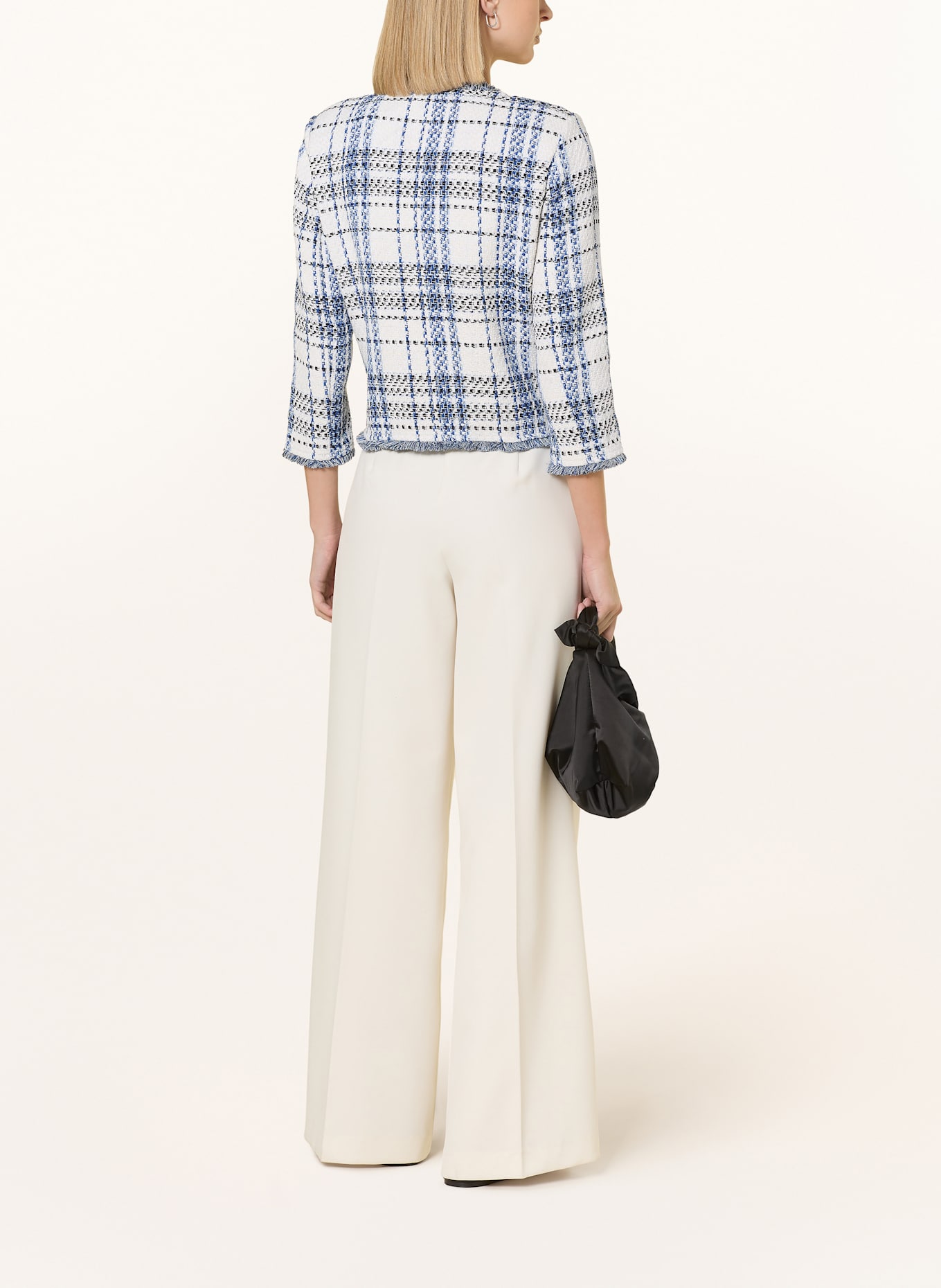 MORE & MORE Buklé bunda s 3/4 rukávem: REŽNÁ / MODRÁ / ČERNÁ