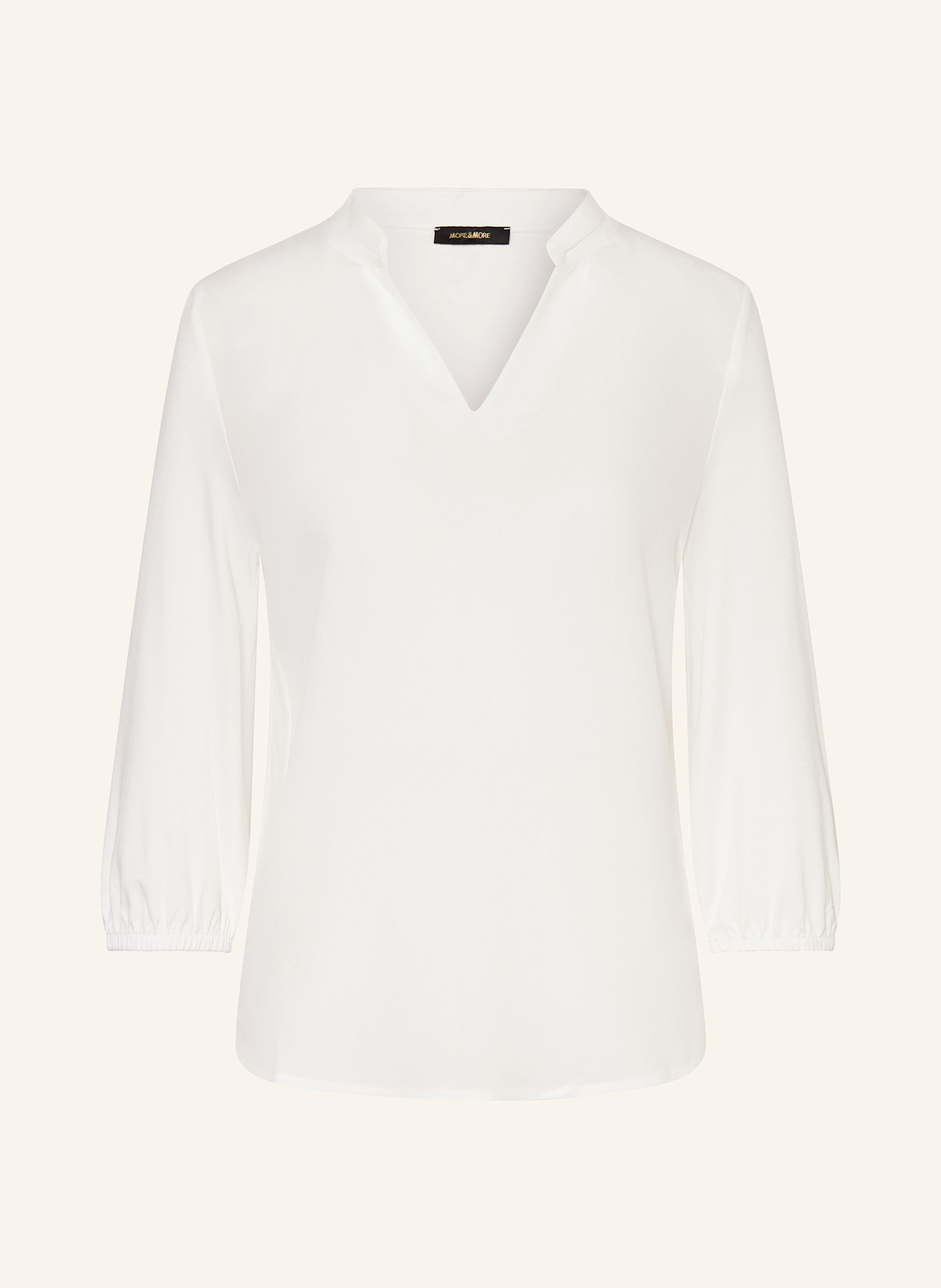 MORE & MORE Blusenshirt mit 3/4-Arm: WEISS
