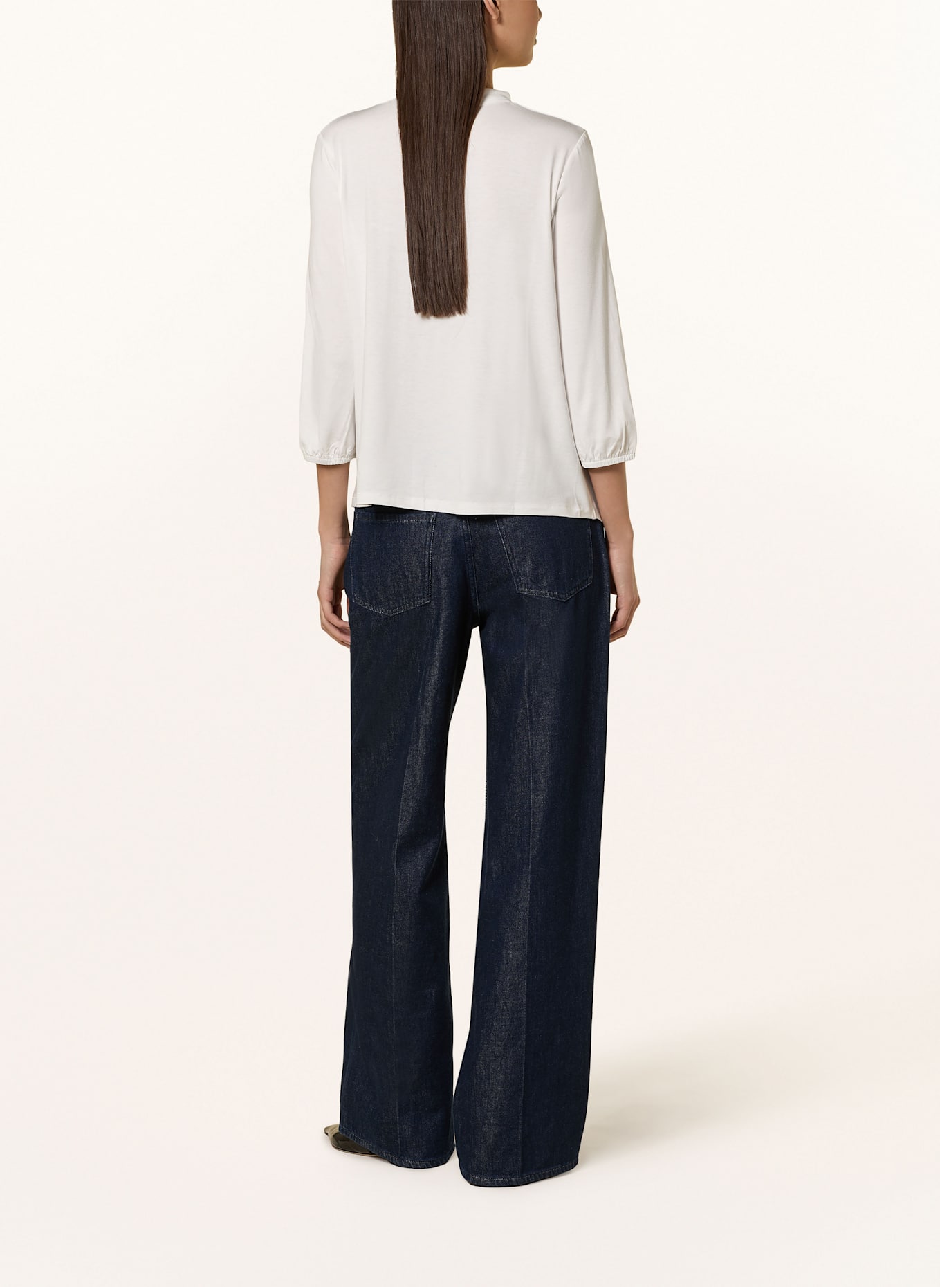 MORE & MORE Blusenshirt mit 3/4-Arm: WEISS