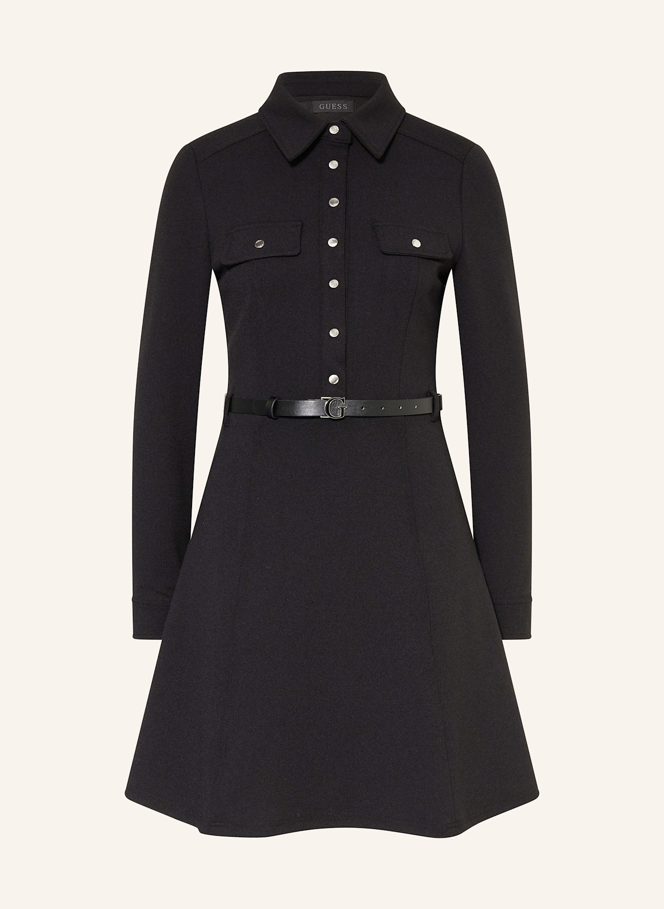 GUESS ZAMA dress: BLACK