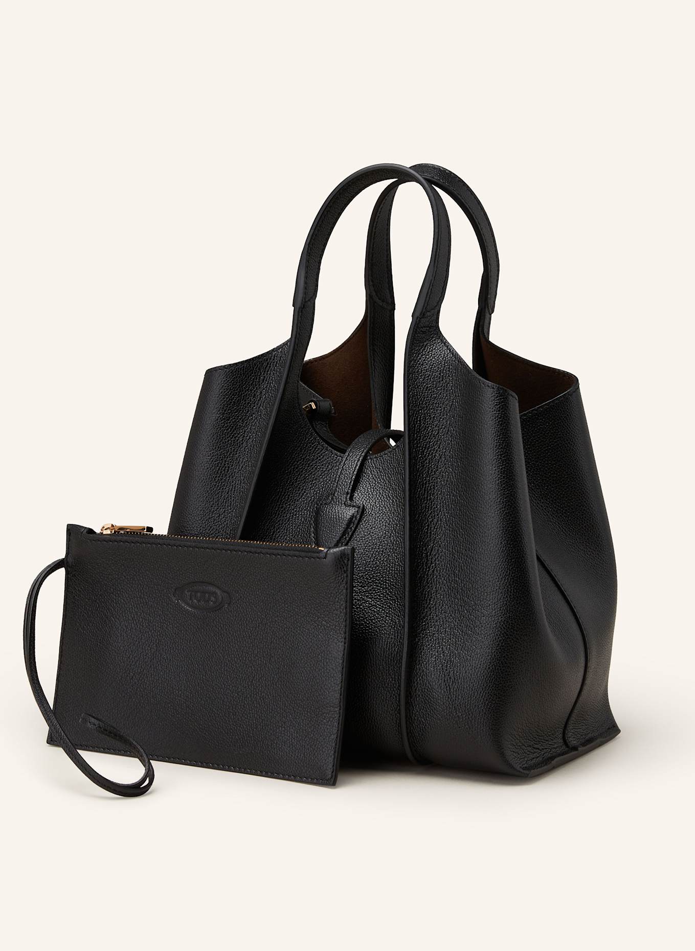 TOD'S Torebka TIMELESS MINI z saszetką: CZARNY