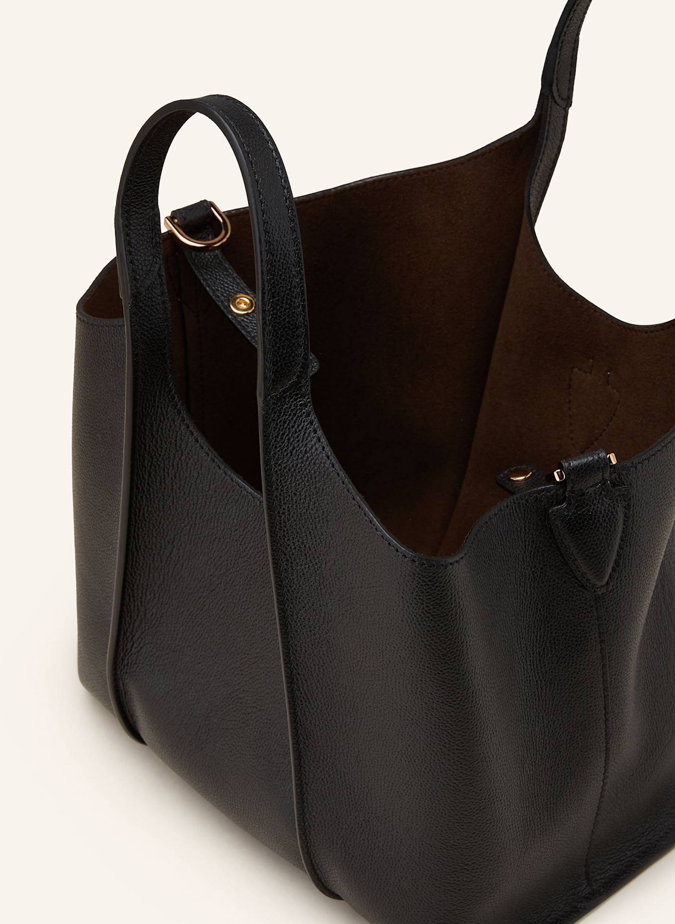 TOD'S Torebka TIMELESS MINI z saszetką: CZARNY