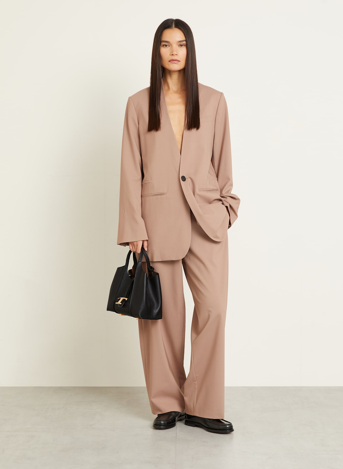 TOD'S Torebka TIMELESS MINI z saszetką: CZARNY