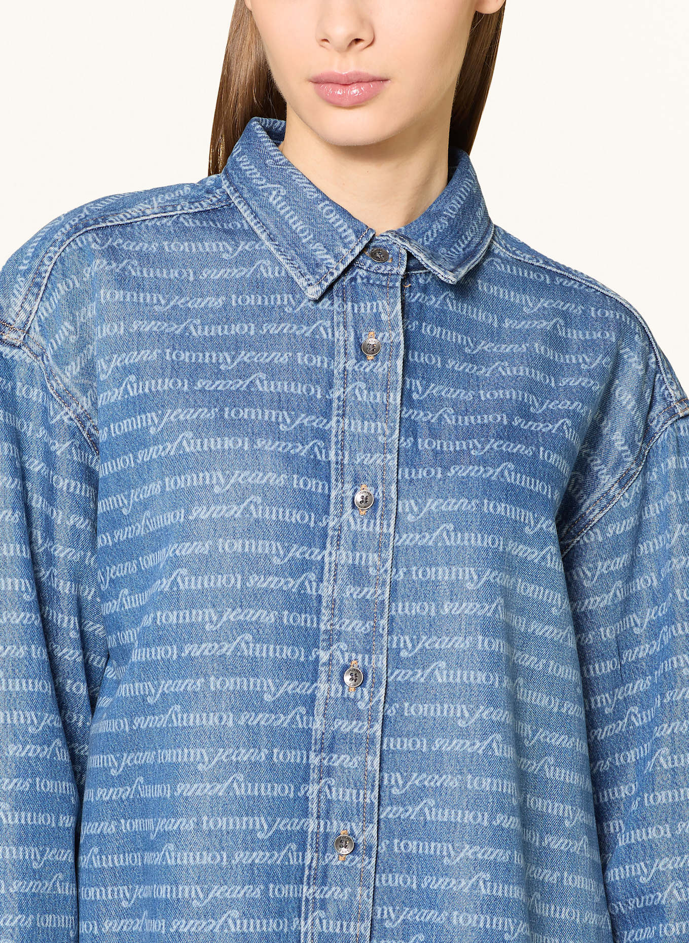 TOMMY JEANS Jeanskleid: 1BK Denim Dark