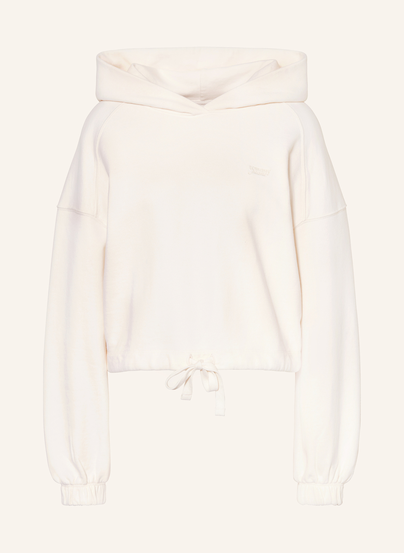 TOMMY JEANS Hoodie: ECRU