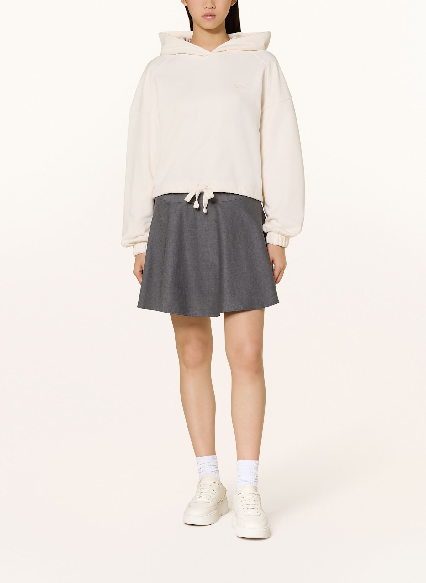 TOMMY JEANS Hoodie: ECRU