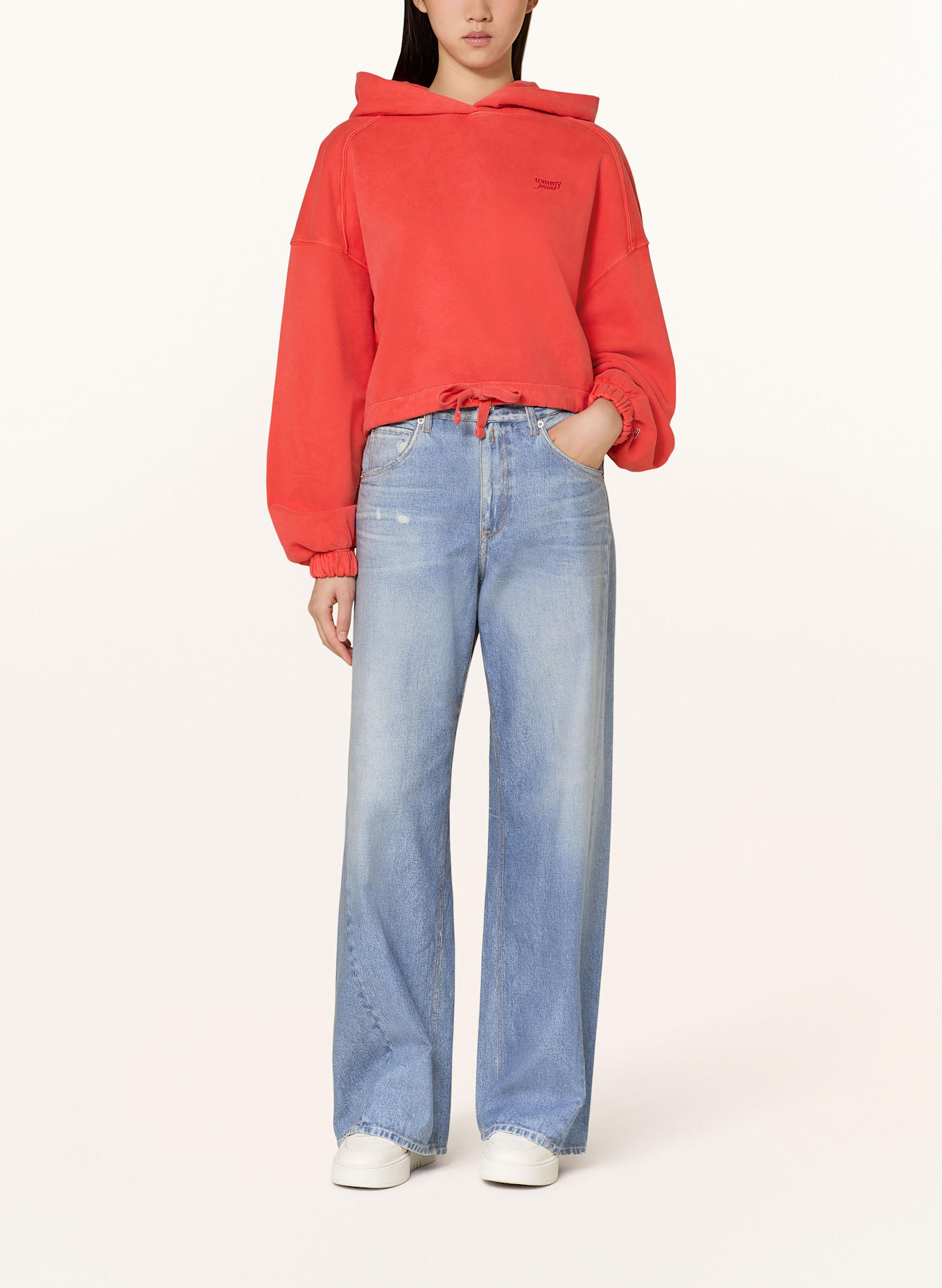 TOMMY JEANS Hoodie: ORANGE