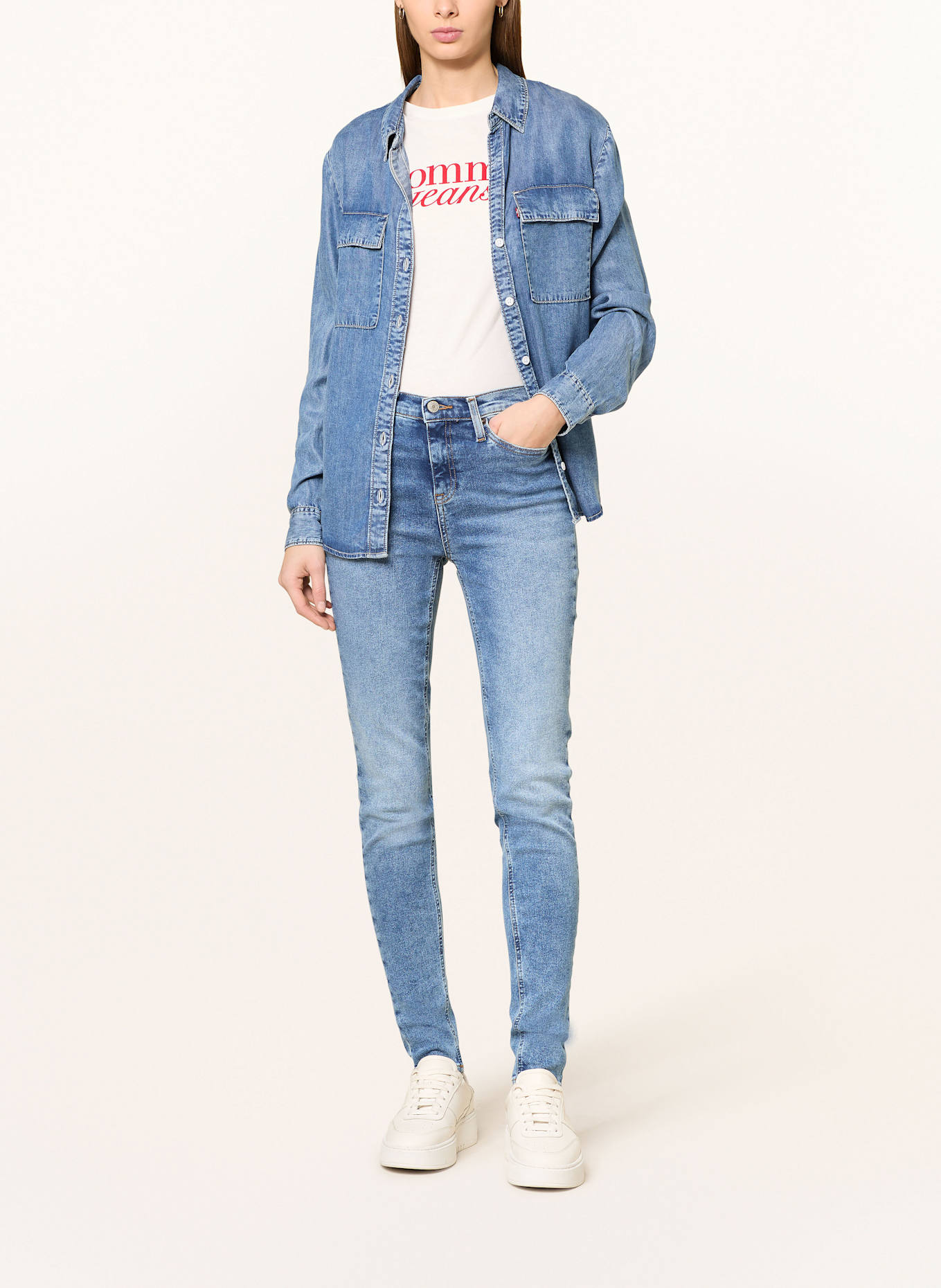 TOMMY JEANS Skinny Jeans NORA: 1A5 Denim Medium