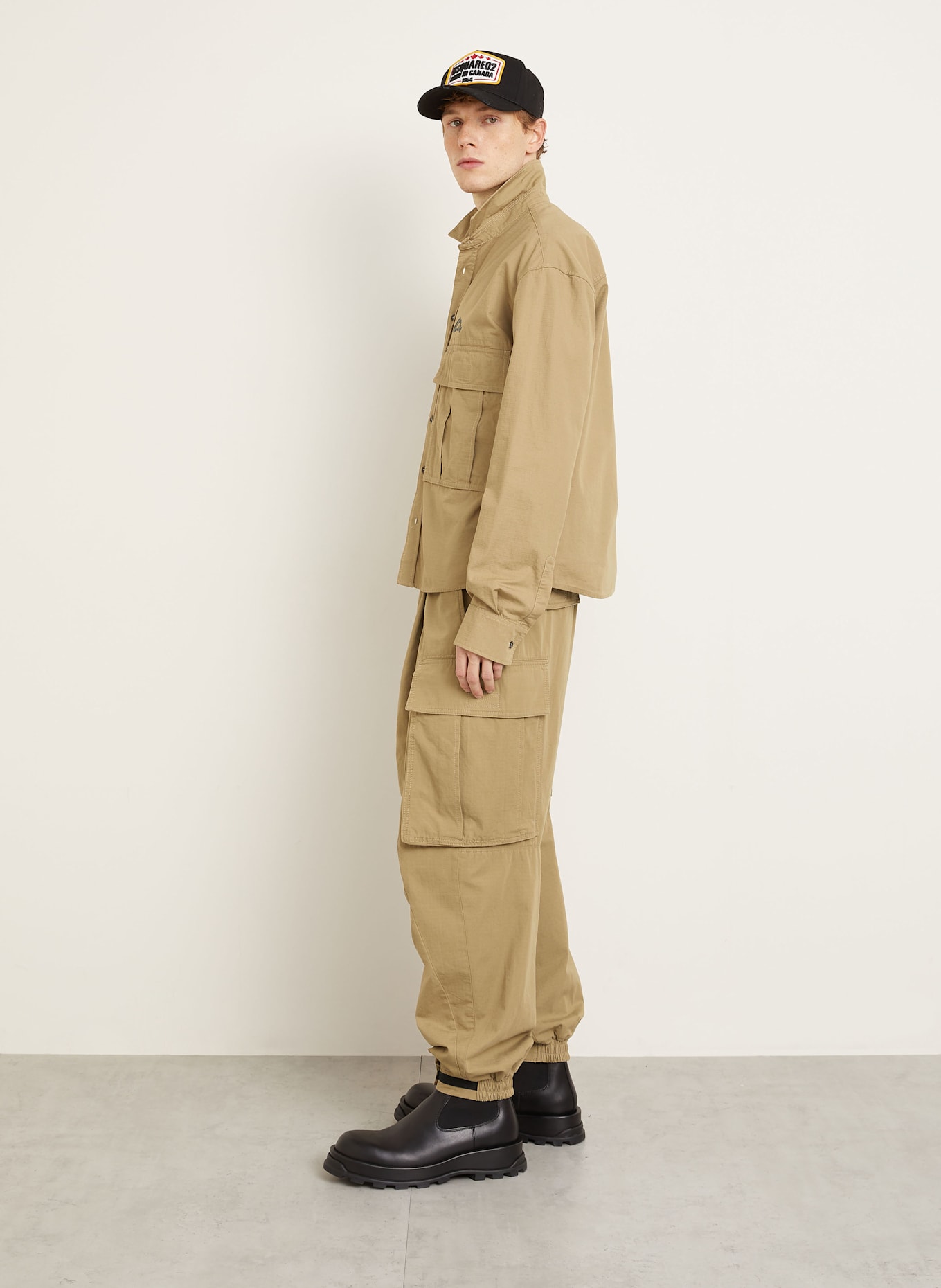 DSQUARED2 Cargohose ICON NEW GENERATION SD Relaxed Fit: KHAKI