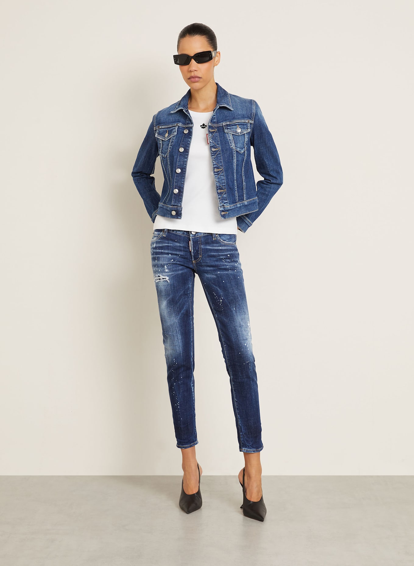 DSQUARED2 Skinny jeans JENNIFER: 470 NAVY BLUE