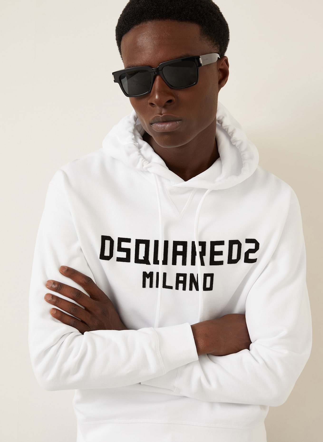 DSQUARED2 Hoodie COOL FIT: WEISS