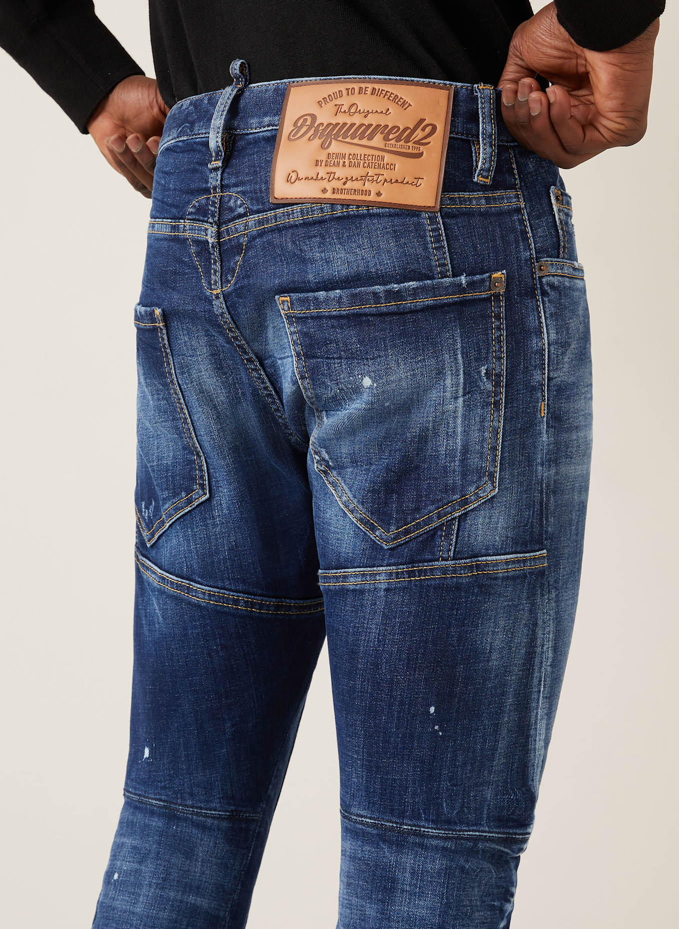 DSQUARED2 TIDY BIKER jeans in 470 navy blue