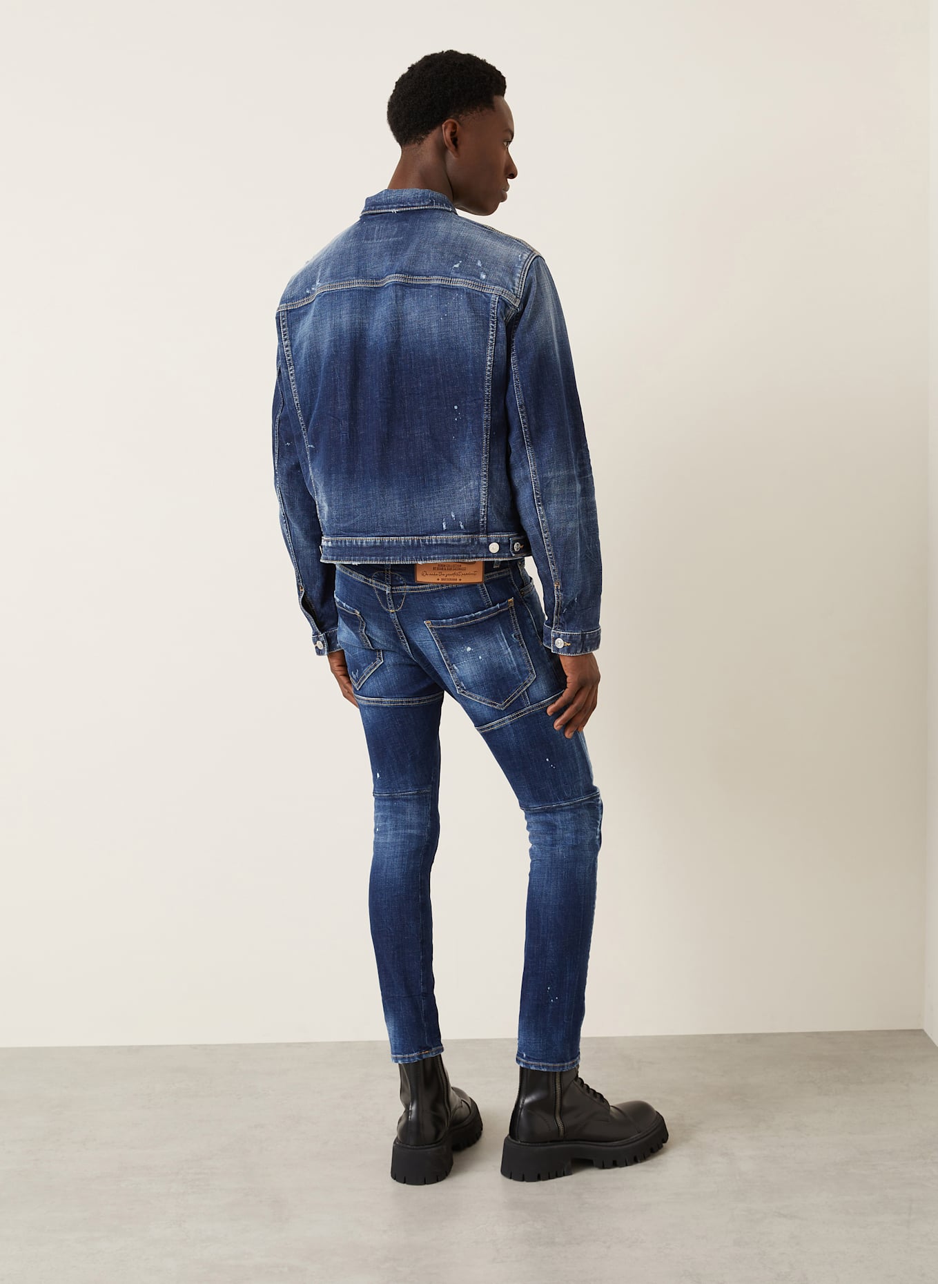DSQUARED2 OVER JEAN denim jacket: DARK BLUE (Image 3)